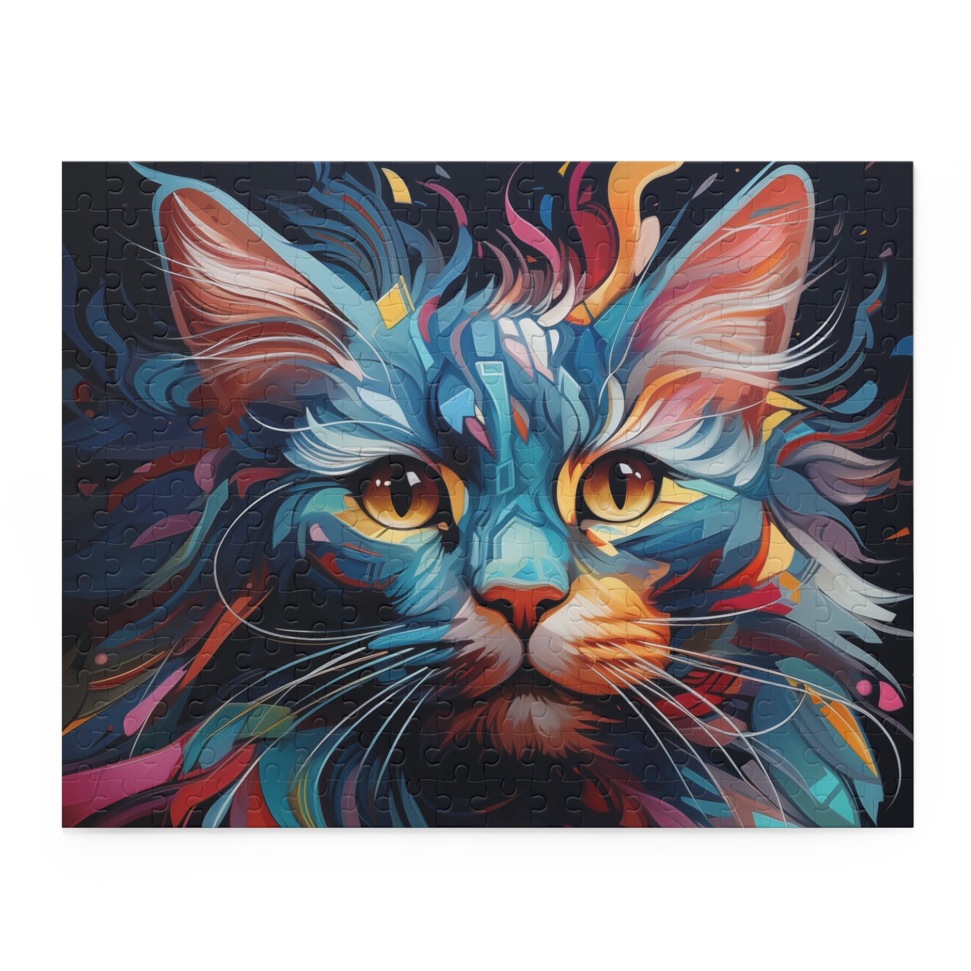 Jigsaw Abstract Cat Puzzle Adult Birthday Business Jigsaw Puzzle Gift for Him Funny Humorous Indoor Outdoor Game Gift For Her Online-3
