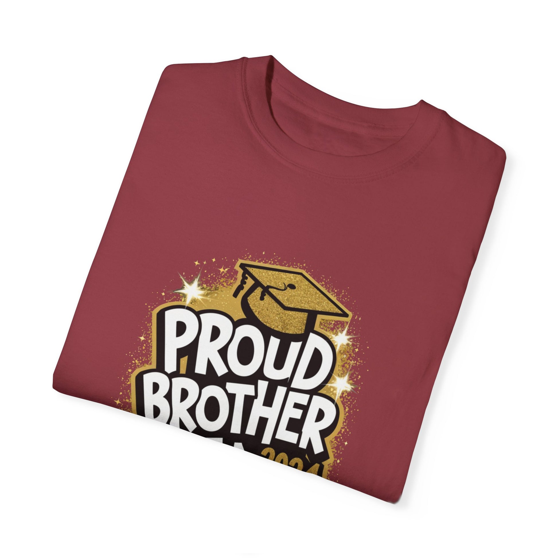 Proud Brother of a 2024 Graduate Unisex Garment-dyed T-shirt Cotton Funny Humorous Graphic Soft Premium Unisex Men Women Chili T-shirt Birthday Gift-35