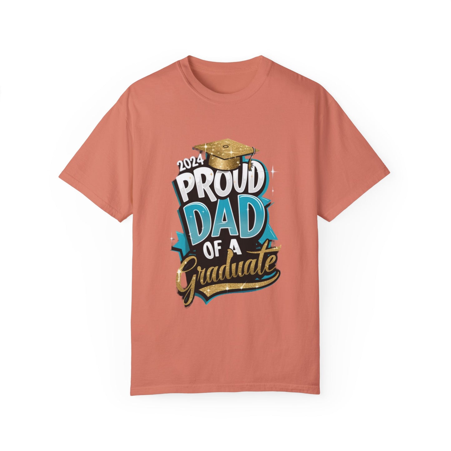 Proud Dad of a 2024 Graduate Unisex Garment-dyed T-shirt Cotton Funny Humorous Graphic Soft Premium Unisex Men Women Terracotta T-shirt Birthday Gift-14