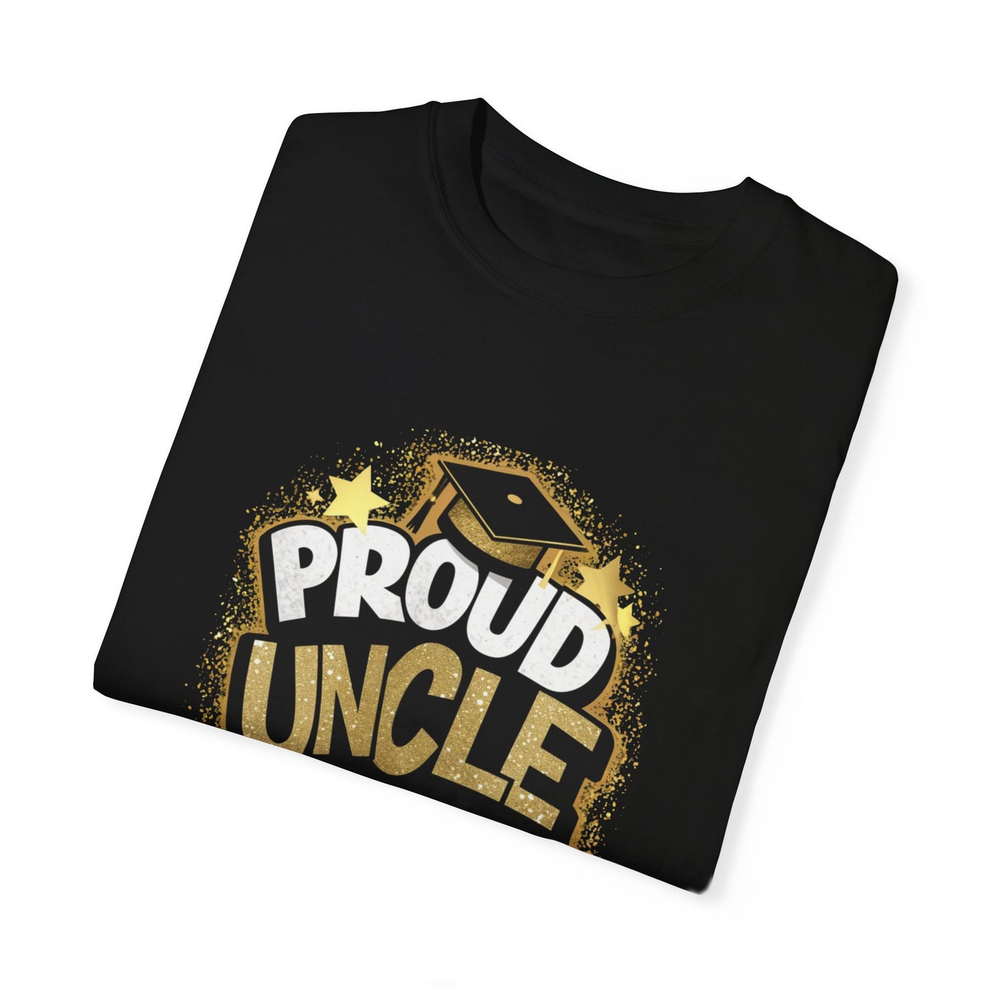 Proud Uncle of a 2024 Graduate Unisex Garment-dyed T-shirt Cotton Funny Humorous Graphic Soft Premium Unisex Men Women Black T-shirt Birthday Gift-17