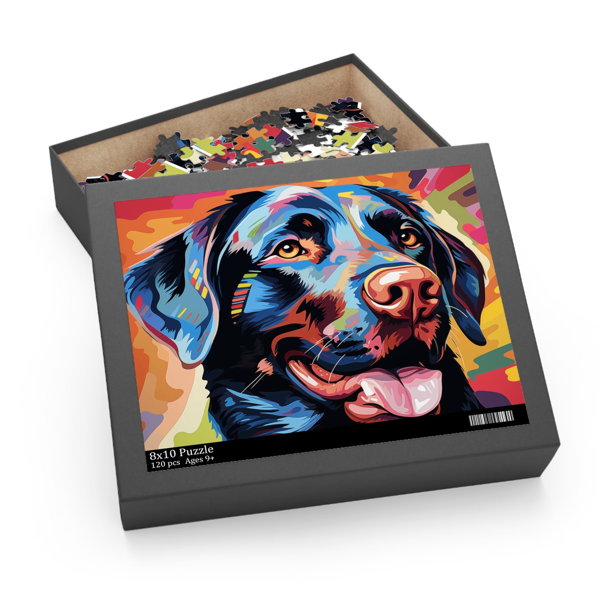 Labrador Dog Vibrant Abstract Watercolor Jigsaw Puzzle for Boys, Girls, Kids Adult Birthday Business Jigsaw Puzzle Gift for Him Funny Humorous Indoor Outdoor Game Gift For Her Online-6