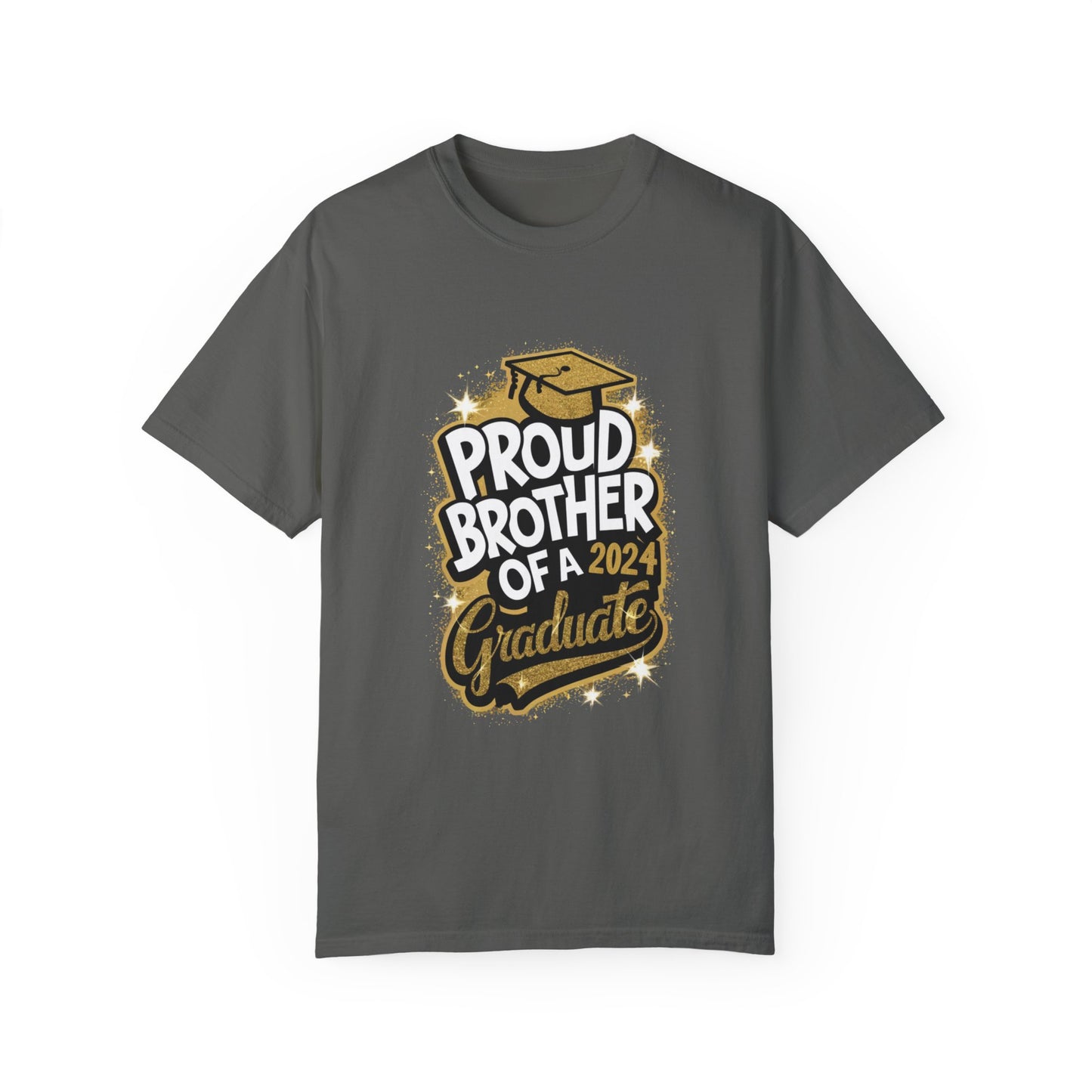 Proud Brother of a 2024 Graduate Unisex Garment-dyed T-shirt Cotton Funny Humorous Graphic Soft Premium Unisex Men Women Pepper T-shirt Birthday Gift-12