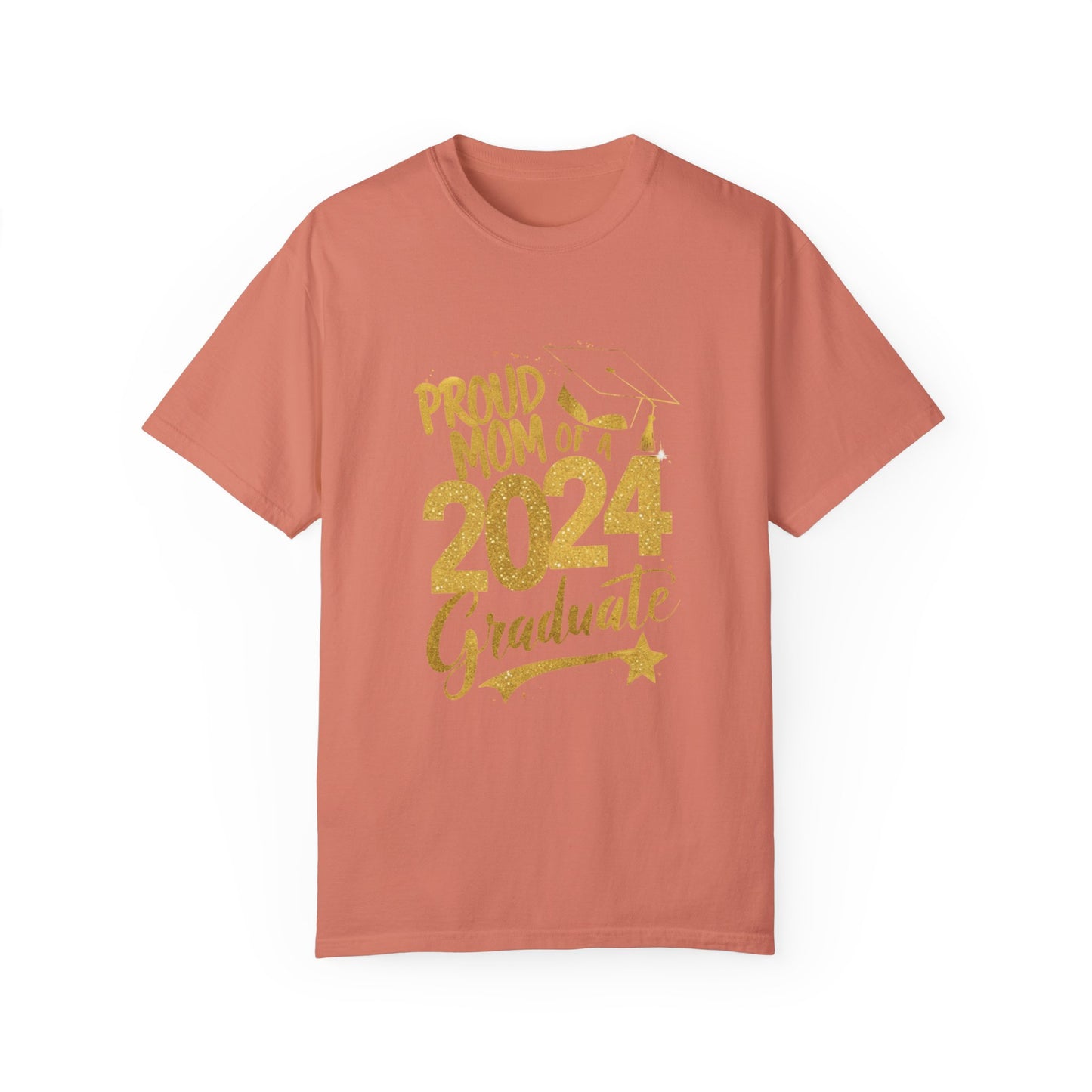 Proud of Mom 2024 Graduate Unisex Garment-dyed T-shirt Cotton Funny Humorous Graphic Soft Premium Unisex Men Women Terracotta T-shirt Birthday Gift-14