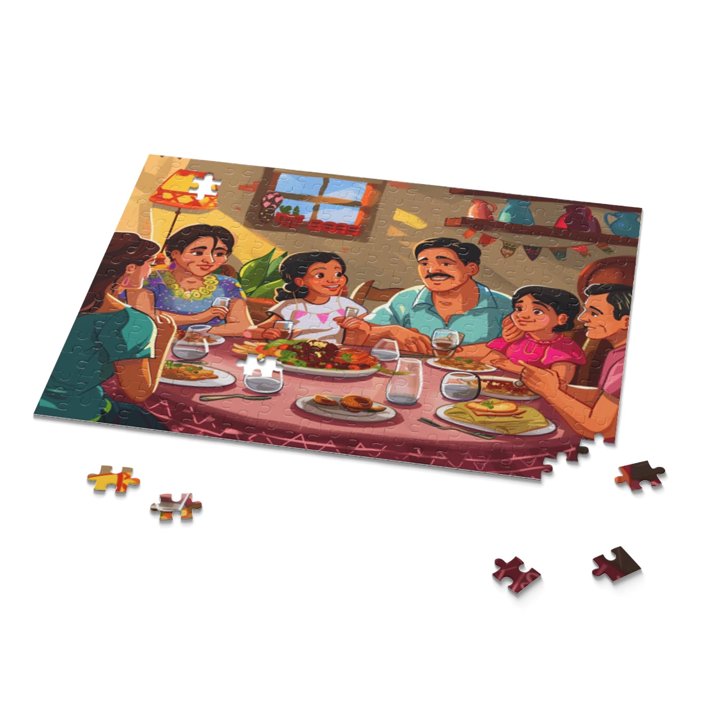 Mexican Art Family Retro Jigsaw Puzzle Adult Birthday Business Jigsaw Puzzle Gift for Him Funny Humorous Indoor Outdoor Game Gift For Her Online-9