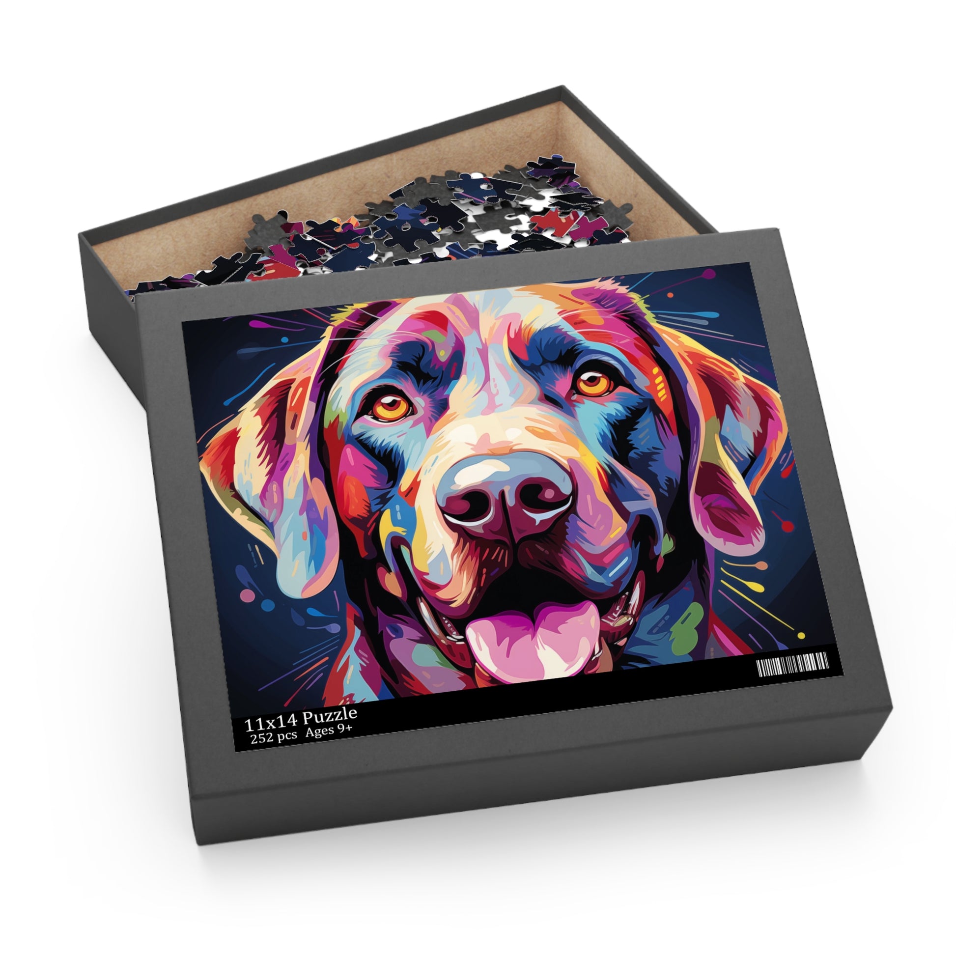 Labrador Abstract Vibrant Watercolor Dog Jigsaw Puzzle for Boys, Girls, Kids Adult Birthday Business Jigsaw Puzzle Gift for Him Funny Humorous Indoor Outdoor Game Gift For Her Online-8