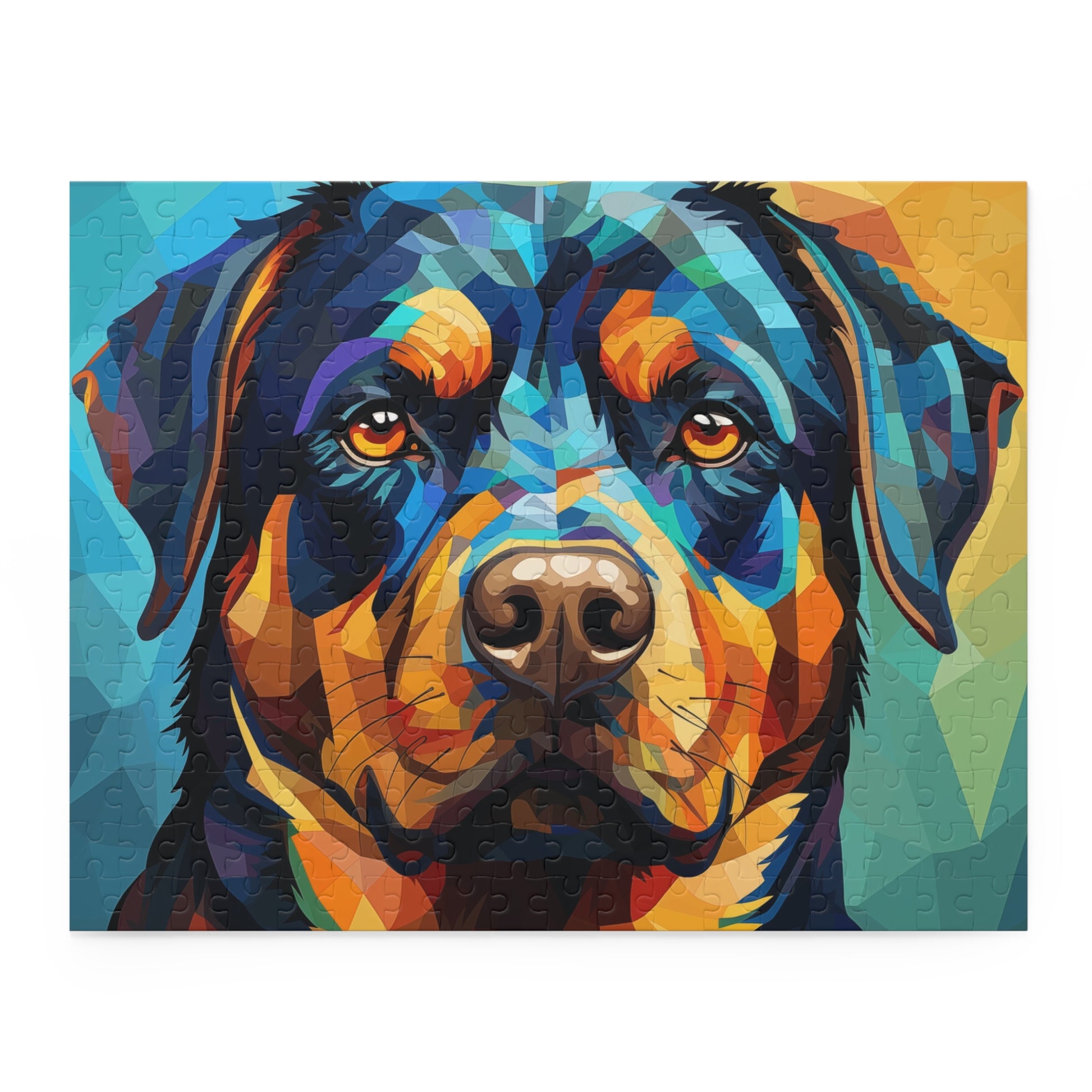 Watercolor Rottweiler Puzzle for Boys, Girls, Kids - Jigsaw Vibrant Oil Paint Dog Puzzle - Abstract Lover Gift - Rottweiler Trippy Puzzle Adult Birthday Business Jigsaw Puzzle Gift for Him Funny Humorous Indoor Outdoor Game Gift For Her Online-3