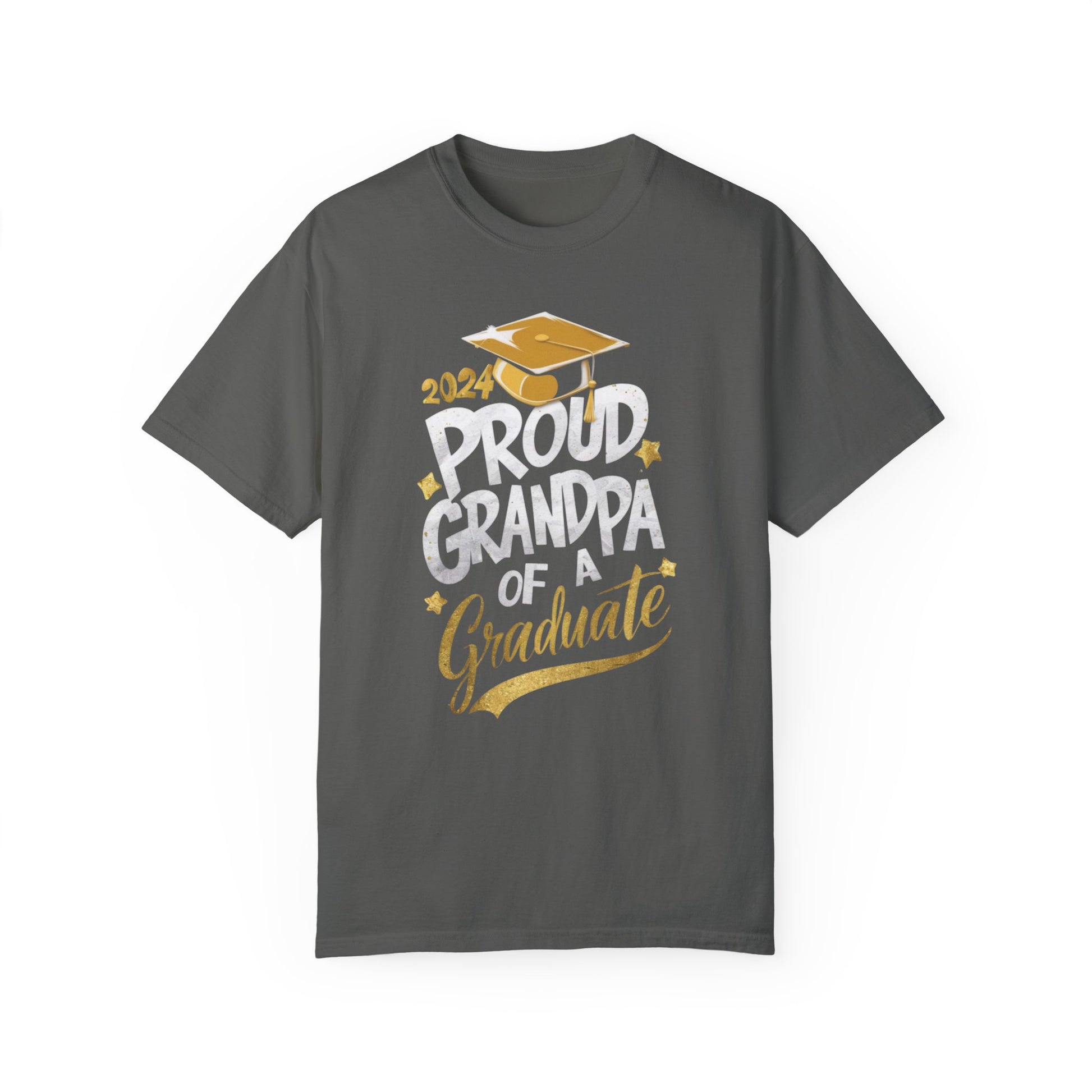 Proud Grandpa of a 2024 Graduate Unisex Garment-dyed T-shirt Cotton Funny Humorous Graphic Soft Premium Unisex Men Women Pepper T-shirt Birthday Gift-12