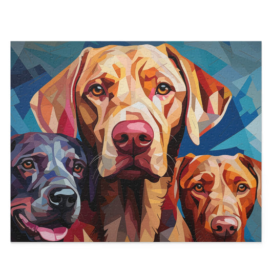 Labrador Dog Abstract Vibrant Jigsaw Puzzle for Boys, Girls, Kids Adult Birthday Business Jigsaw Puzzle Gift for Him Funny Humorous Indoor Outdoor Game Gift For Her Online-1