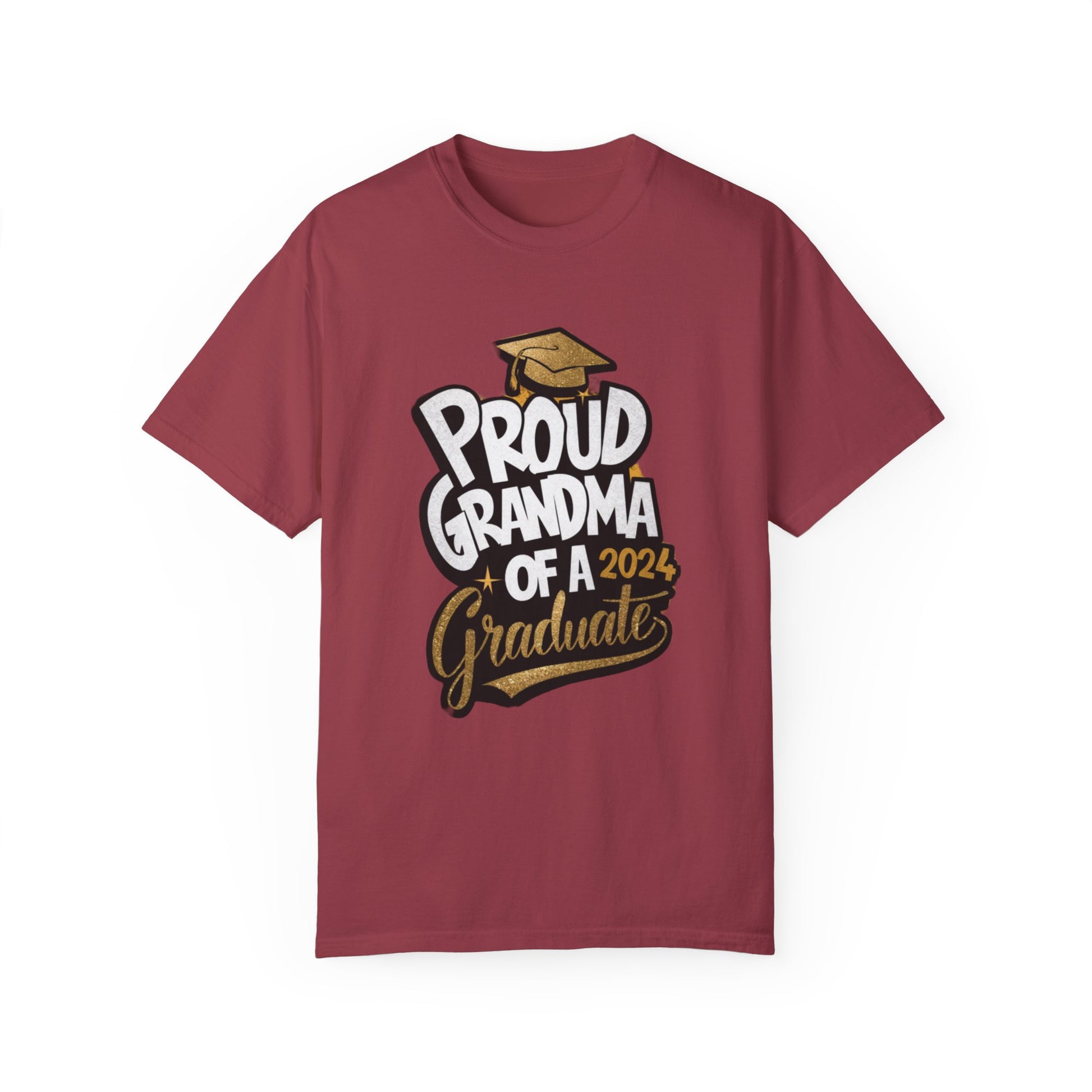 Proud of Grandma 2024 Graduate Unisex Garment-dyed T-shirt Cotton Funny Humorous Graphic Soft Premium Unisex Men Women Chili T-shirt Birthday Gift-7