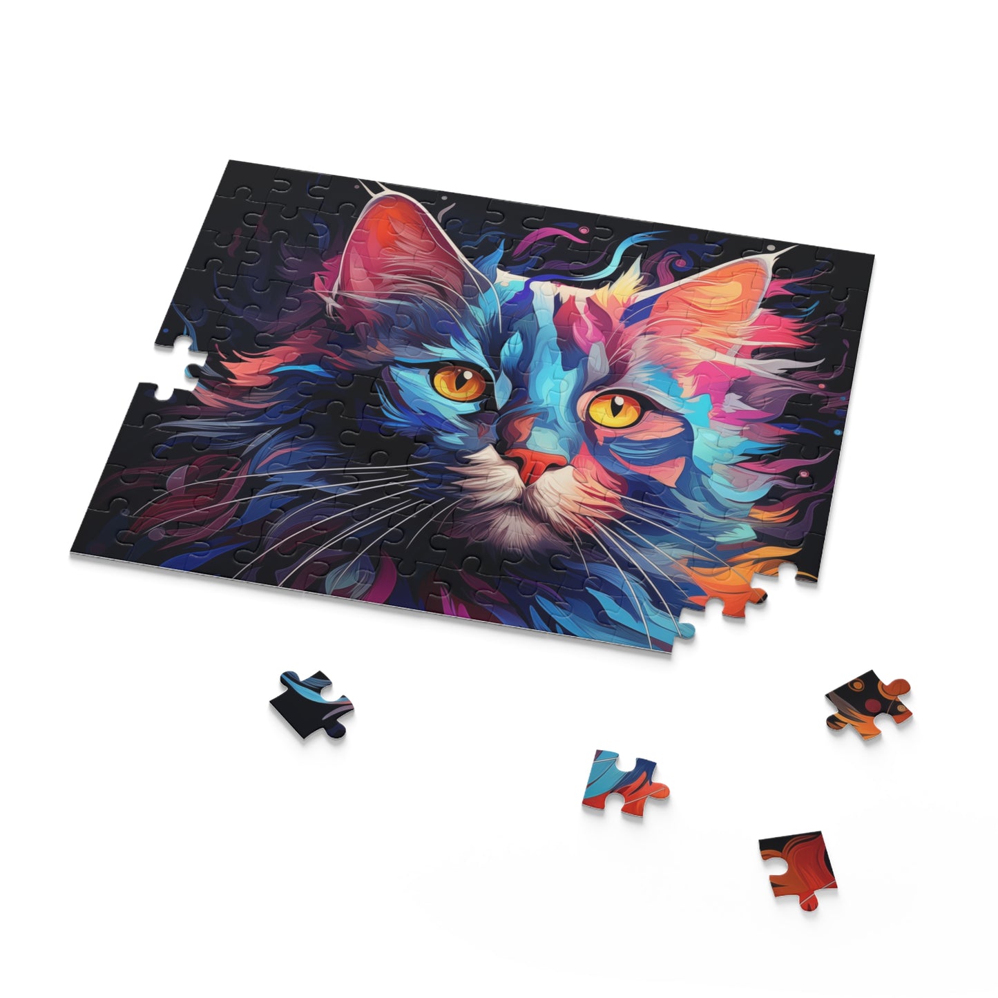 Copy of Abstract Cat Oil Paint Jigsaw Puzzle Adult Birthday Business Jigsaw Puzzle Gift for Him Funny Humorous Indoor Outdoor Game Gift For Her Online-7