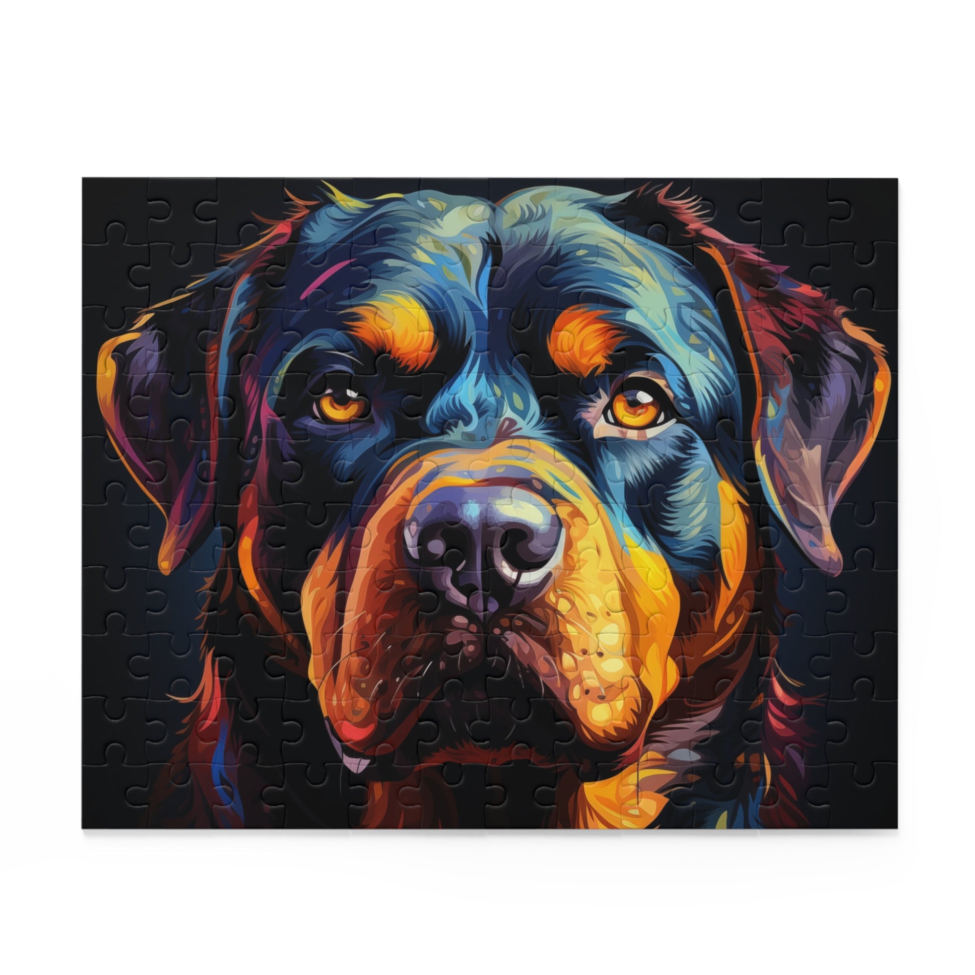 Watercolor Rottweiler Dog Jigsaw Puzzle for Boys, Girls, Kids Adult Birthday Business Jigsaw Puzzle Gift for Him Funny Humorous Indoor Outdoor Game Gift For Her Online-2