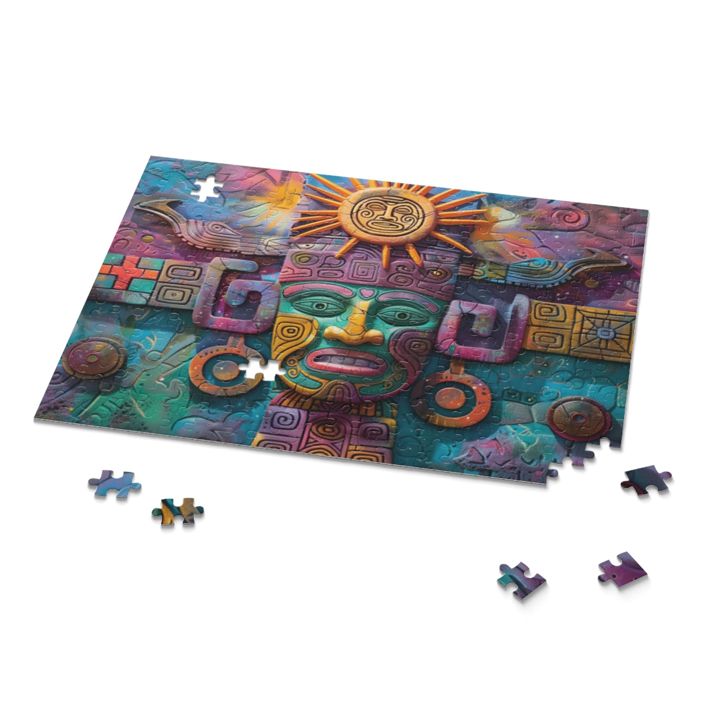 Mexican Men Art Retro Jigsaw Puzzle Adult Birthday Business Jigsaw Puzzle Gift for Him Funny Humorous Indoor Outdoor Game Gift For Her Online-9