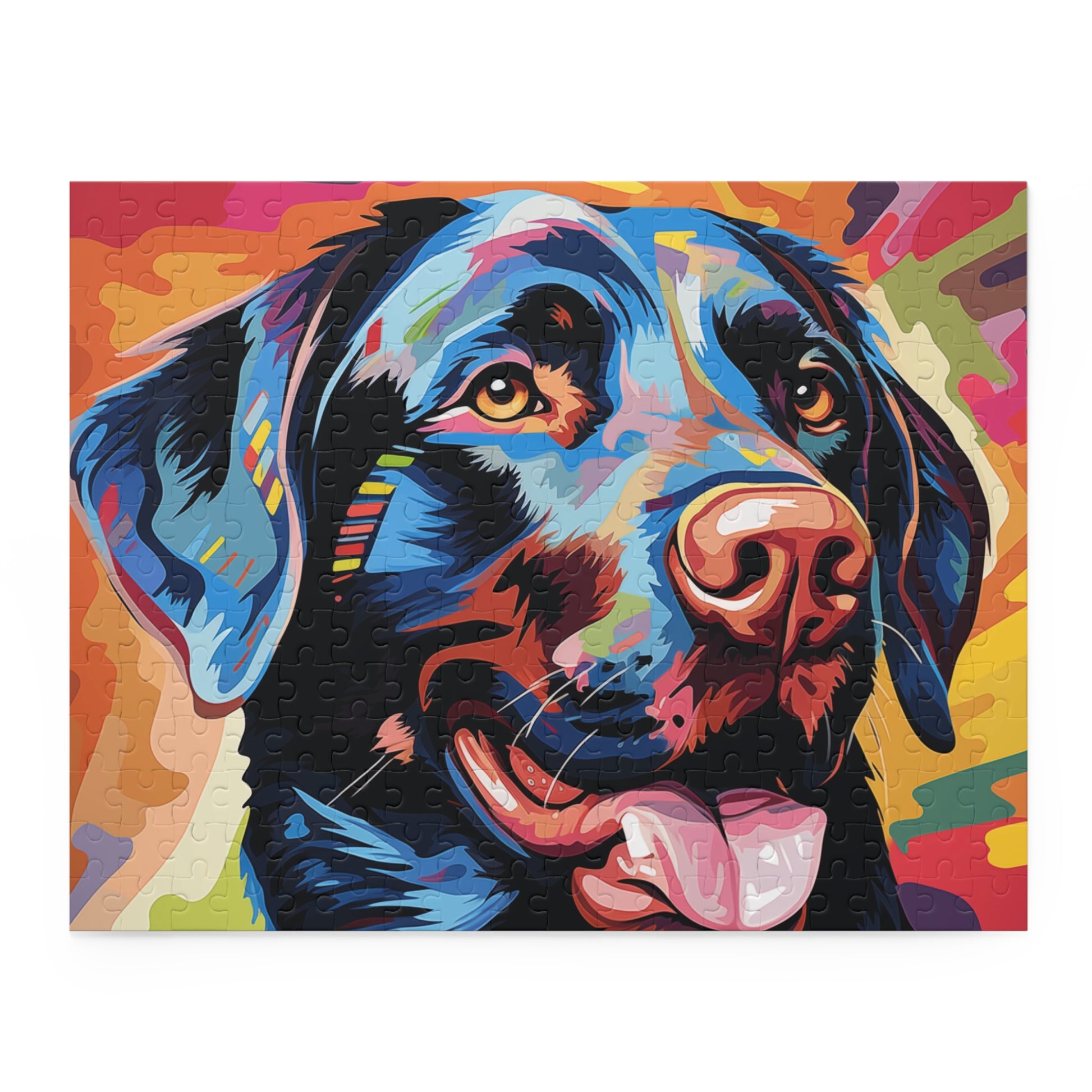 Labrador Dog Vibrant Abstract Watercolor Jigsaw Puzzle for Boys, Girls, Kids Adult Birthday Business Jigsaw Puzzle Gift for Him Funny Humorous Indoor Outdoor Game Gift For Her Online-3