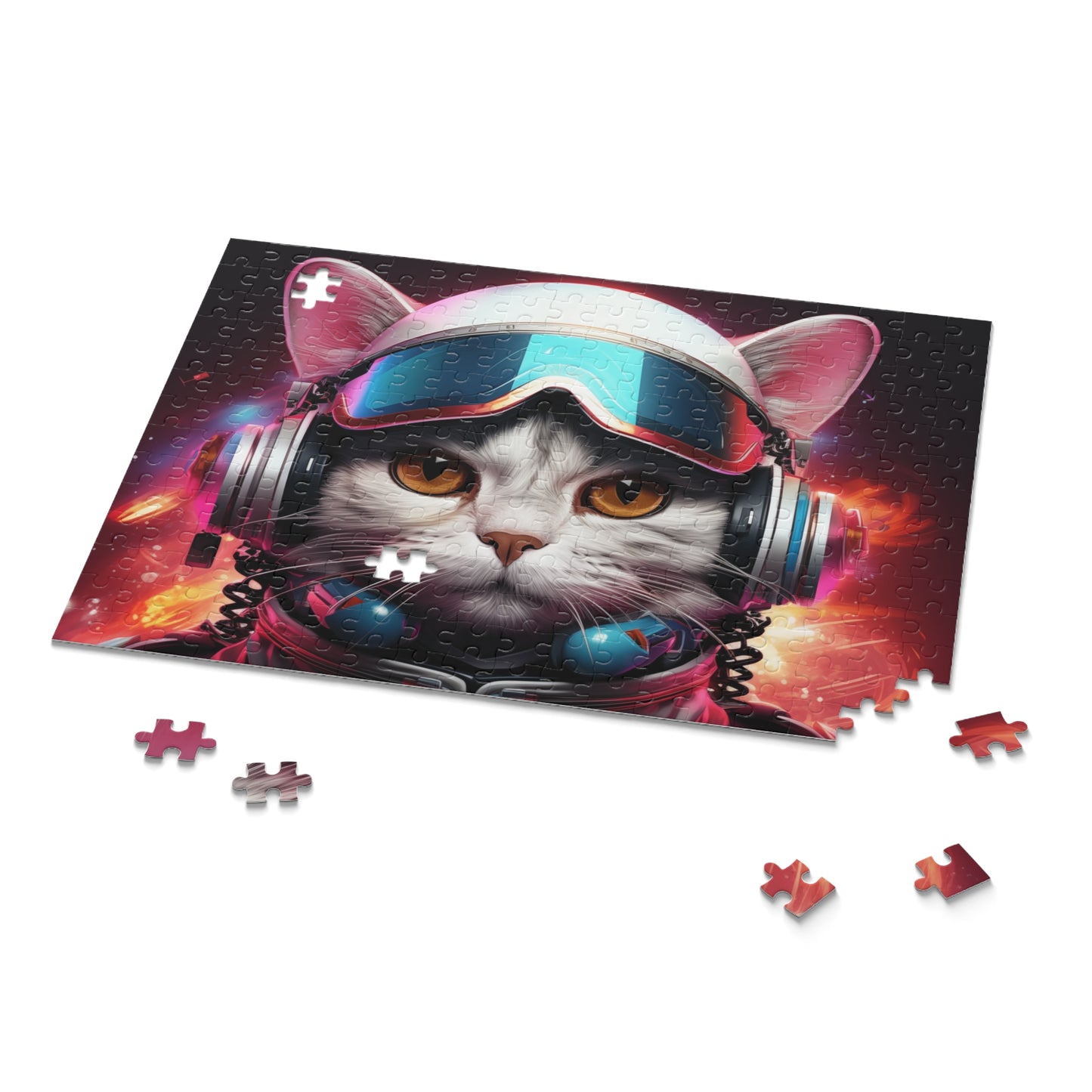 Astrounat Cat Jigsaw Puzzle Adult Birthday Business Jigsaw Puzzle Gift for Him Funny Humorous Indoor Outdoor Game Gift For Her Online-9