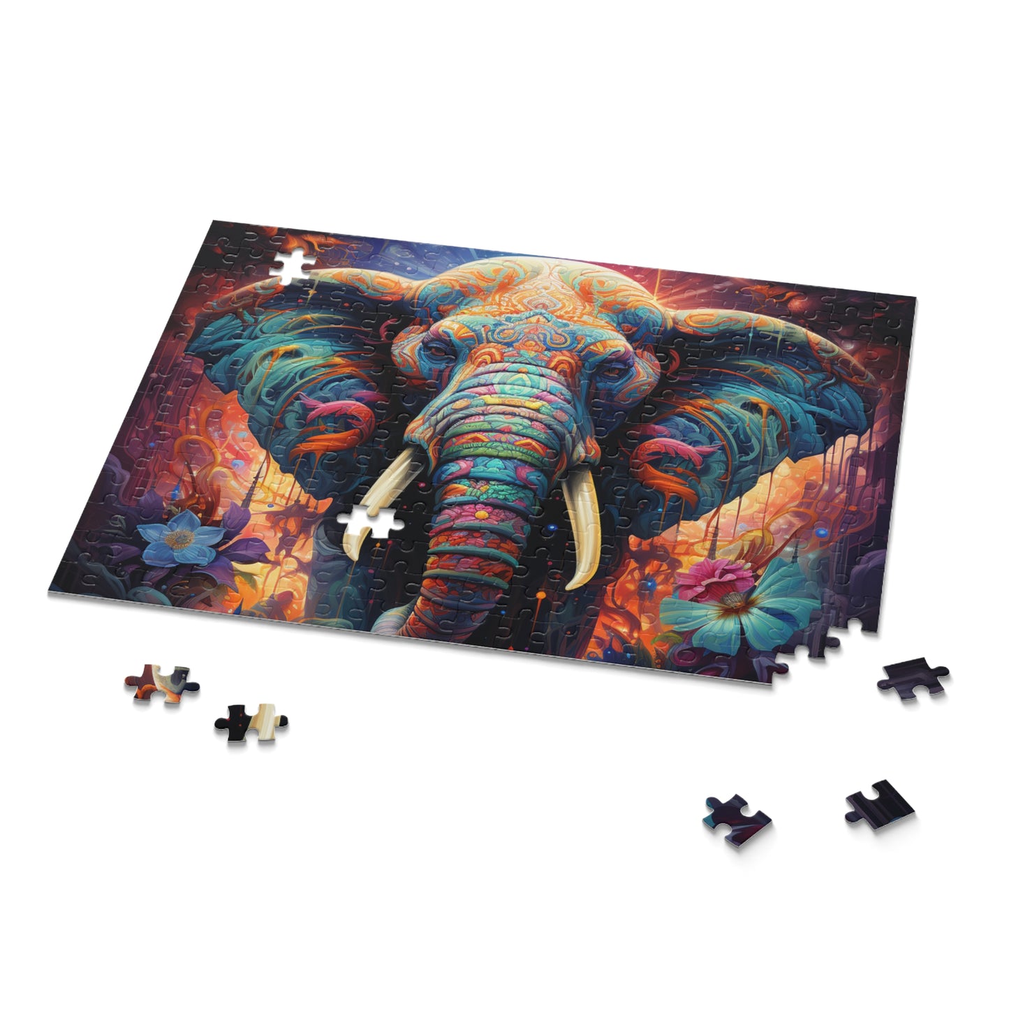 Abstract Elephant Jigsaw Puzzle for Boys, Girls, Kids Adult Birthday Business Jigsaw Puzzle Gift for Him Funny Humorous Indoor Outdoor Game Gift For Her Online-9