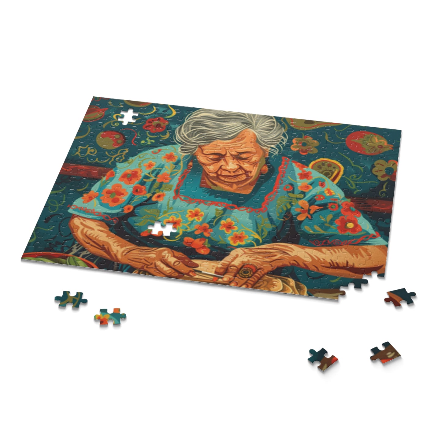 Mexican Art Women Retro Jigsaw Puzzle Adult Birthday Business Jigsaw Puzzle Gift for Him Funny Humorous Indoor Outdoor Game Gift For Her Online-9