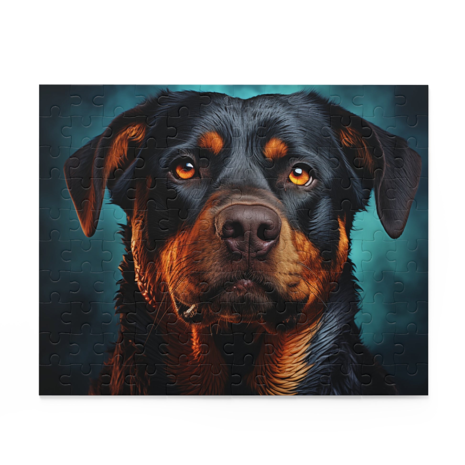 Watercolor Rottweiler Dog Jigsaw Puzzle Oil Paint for Boys, Girls, Kids Adult Birthday Business Jigsaw Puzzle Gift for Him Funny Humorous Indoor Outdoor Game Gift For Her Online-2