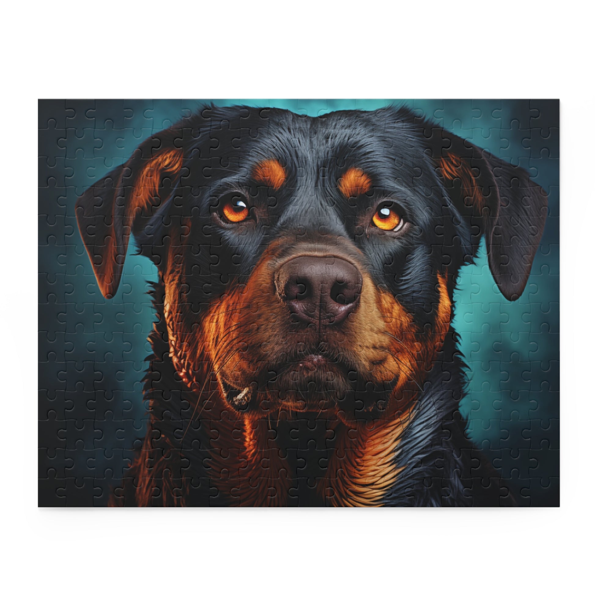 Watercolor Rottweiler Dog Jigsaw Puzzle Oil Paint for Boys, Girls, Kids Adult Birthday Business Jigsaw Puzzle Gift for Him Funny Humorous Indoor Outdoor Game Gift For Her Online-3