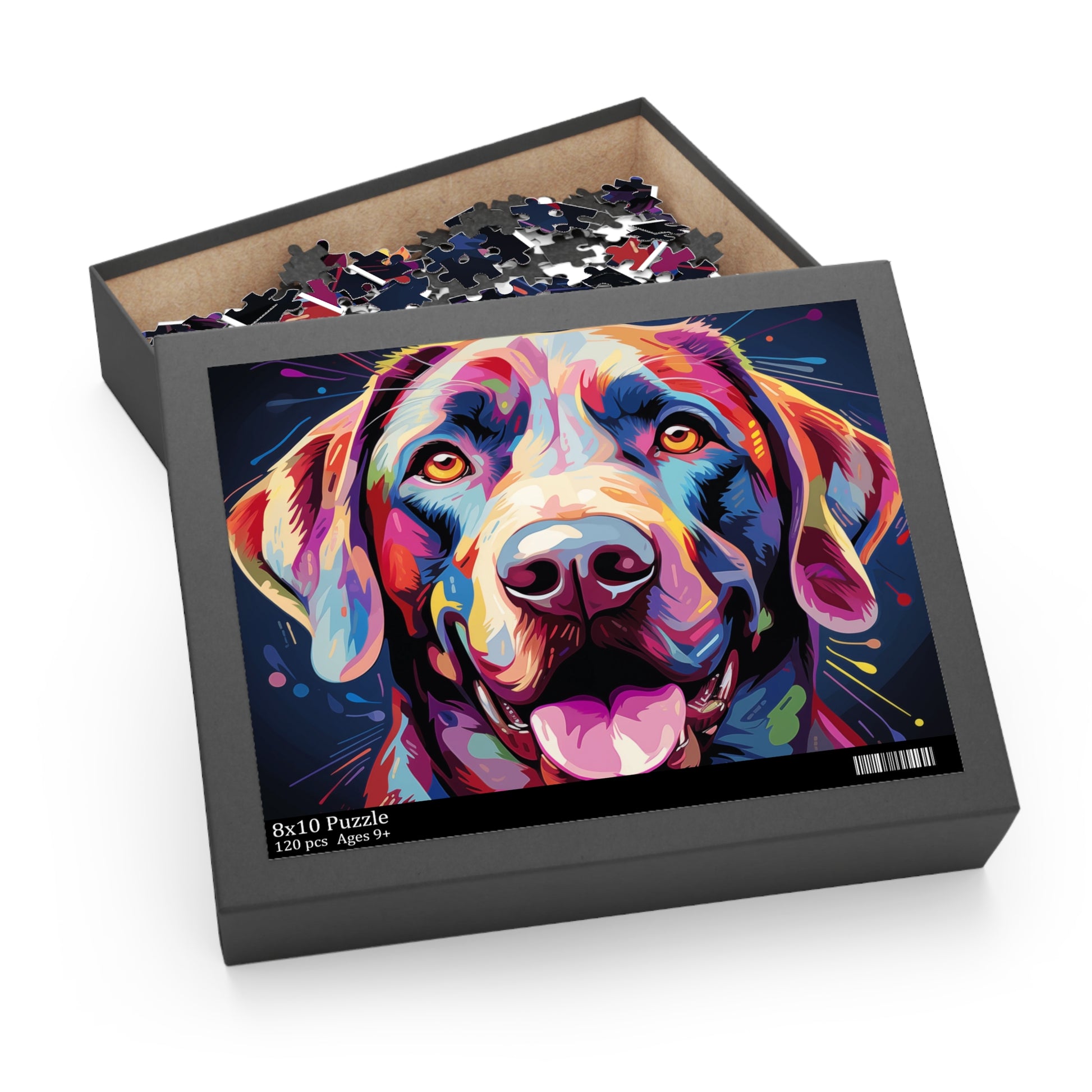 Labrador Abstract Vibrant Watercolor Dog Jigsaw Puzzle for Boys, Girls, Kids Adult Birthday Business Jigsaw Puzzle Gift for Him Funny Humorous Indoor Outdoor Game Gift For Her Online-6