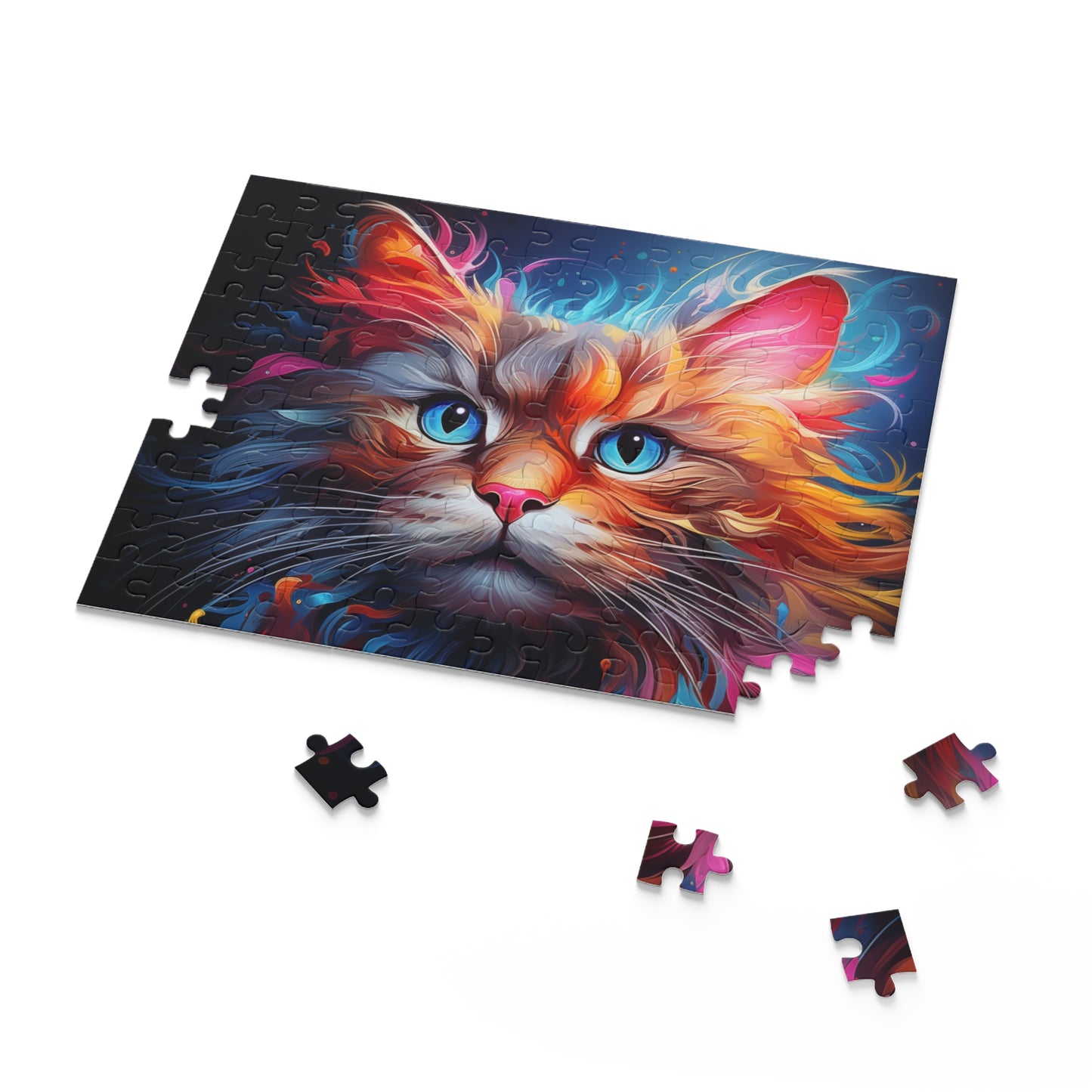 Abstract Cat Jigsaw Puzzle Adult Birthday Business Jigsaw Puzzle Gift for Him Funny Humorous Indoor Outdoor Game Gift For Her Online-7