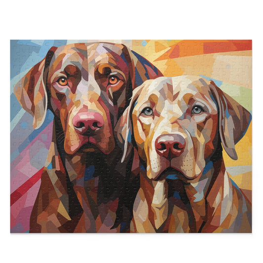 Labrador Abstract Watercolor Dog Vibrant Jigsaw Puzzle for Girls, Boys, Kids Adult Birthday Business Jigsaw Puzzle Gift for Him Funny Humorous Indoor Outdoor Game Gift For Her Online-1