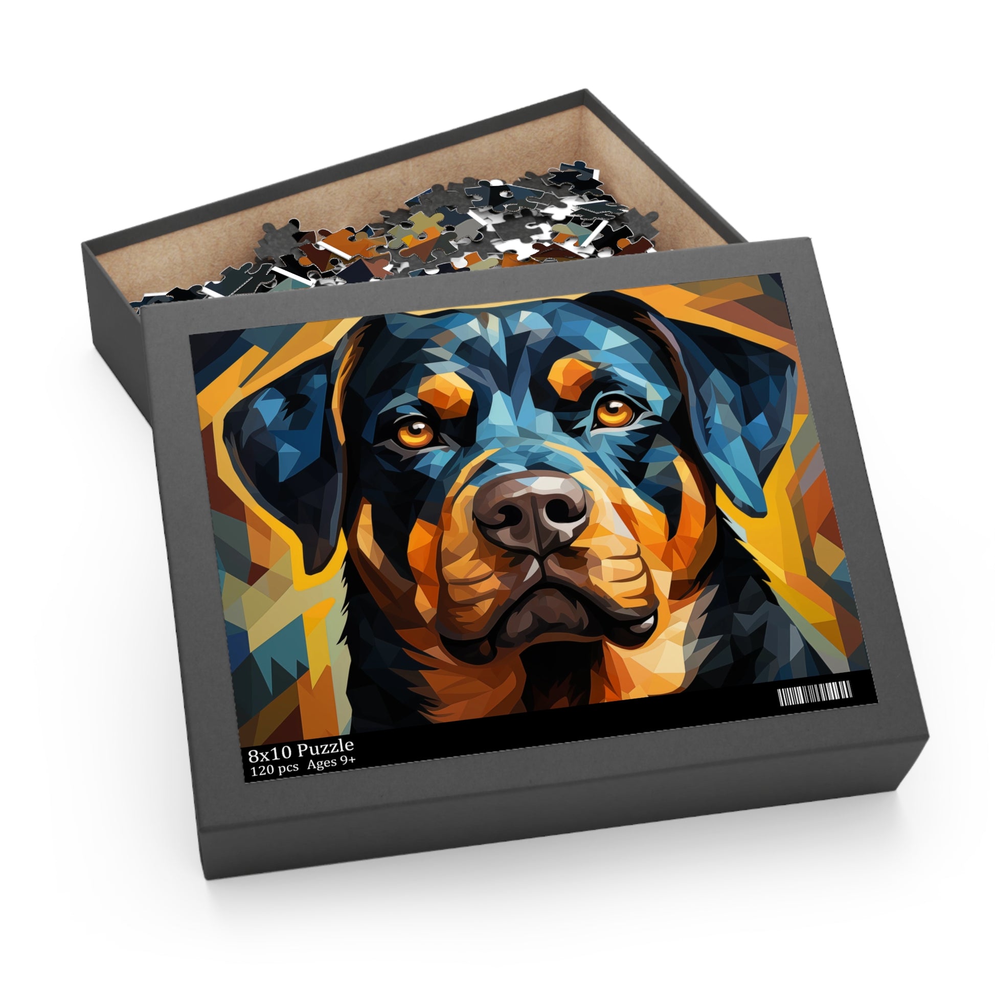 Abstract Rottweiler Dog Jigsaw Puzzle for Boys, Girls, Kids Adult Birthday Business Jigsaw Puzzle Gift for Him Funny Humorous Indoor Outdoor Game Gift For Her Online-6