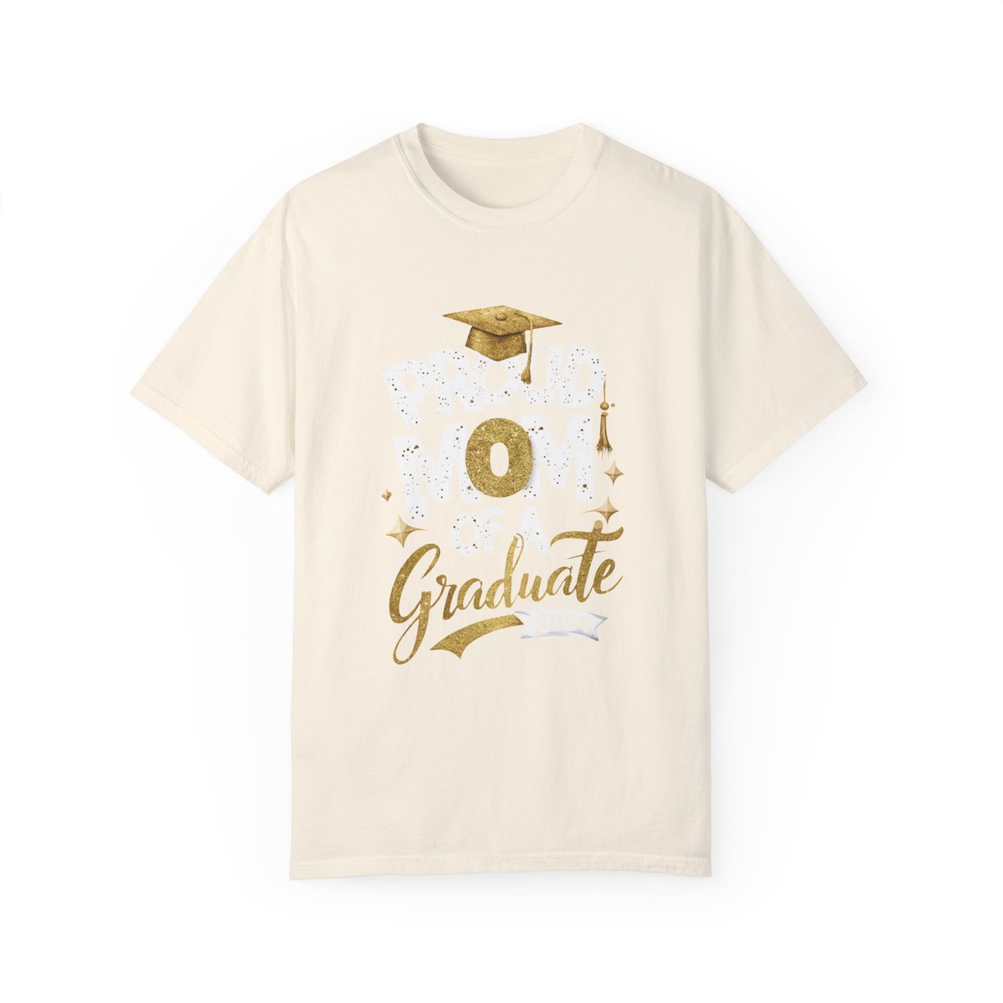Proud Mom of a 2024 Graduate Unisex Garment-dyed T-shirt Cotton Funny Humorous Graphic Soft Premium Unisex Men Women Ivory T-shirt Birthday Gift-10
