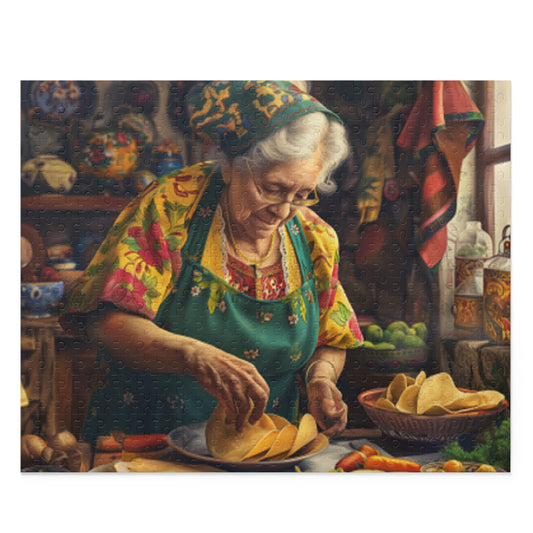 Mexican Art Old Women Kitchen Retro Jigsaw Puzzle Adult Birthday Business Jigsaw Puzzle Gift for Him Funny Humorous Indoor Outdoor Game Gift For Her Online-1