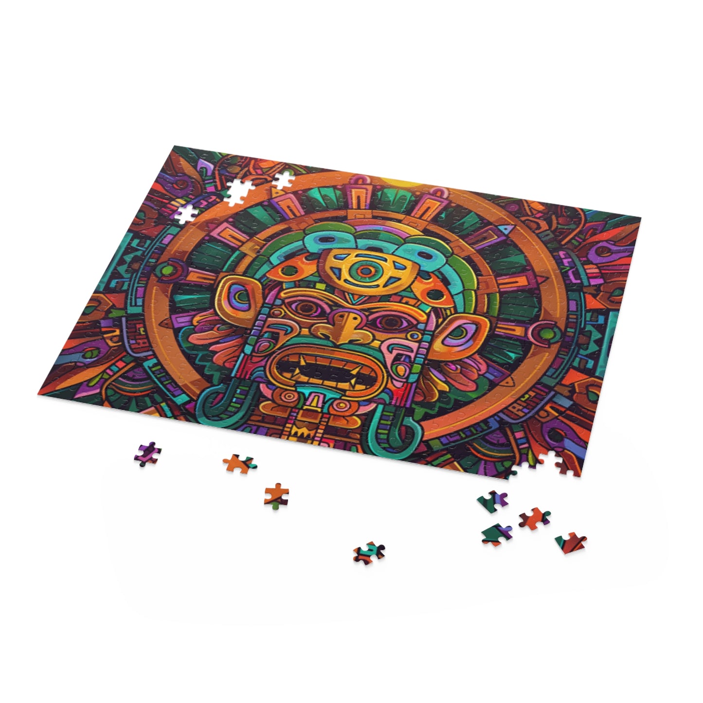 Mexican Men Art Retro Jigsaw Puzzle Adult Birthday Business Jigsaw Puzzle Gift for Him Funny Humorous Indoor Outdoor Game Gift For Her Online-5