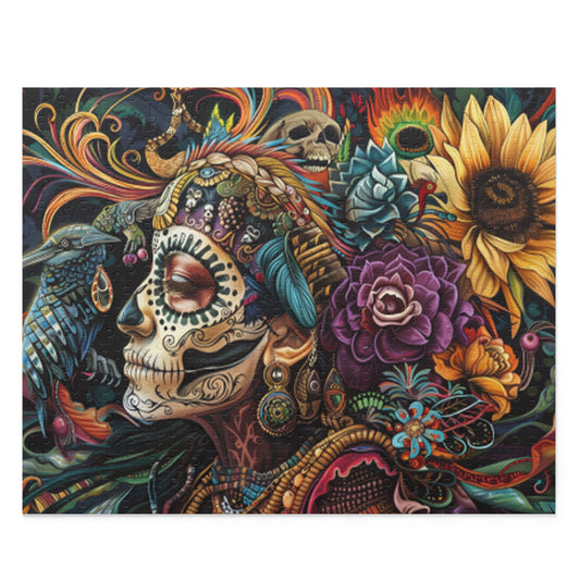 Mexican Art Women Retro Jigsaw Puzzle Adult Birthday Business Jigsaw Puzzle Gift for Him Funny Humorous Indoor Outdoor Game Gift For Her Online-1