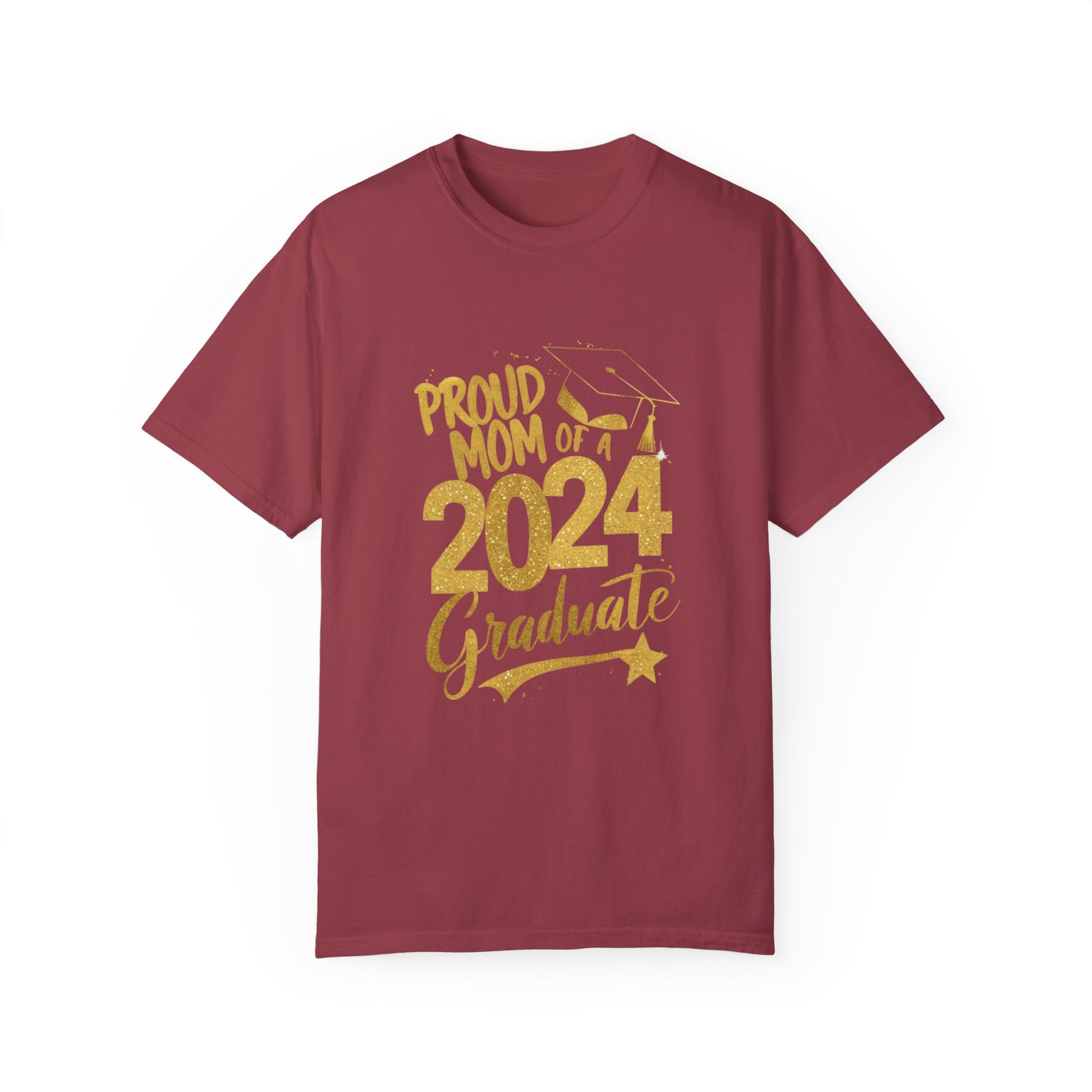 Proud of Mom 2024 Graduate Unisex Garment-dyed T-shirt Cotton Funny Humorous Graphic Soft Premium Unisex Men Women Chili T-shirt Birthday Gift-7