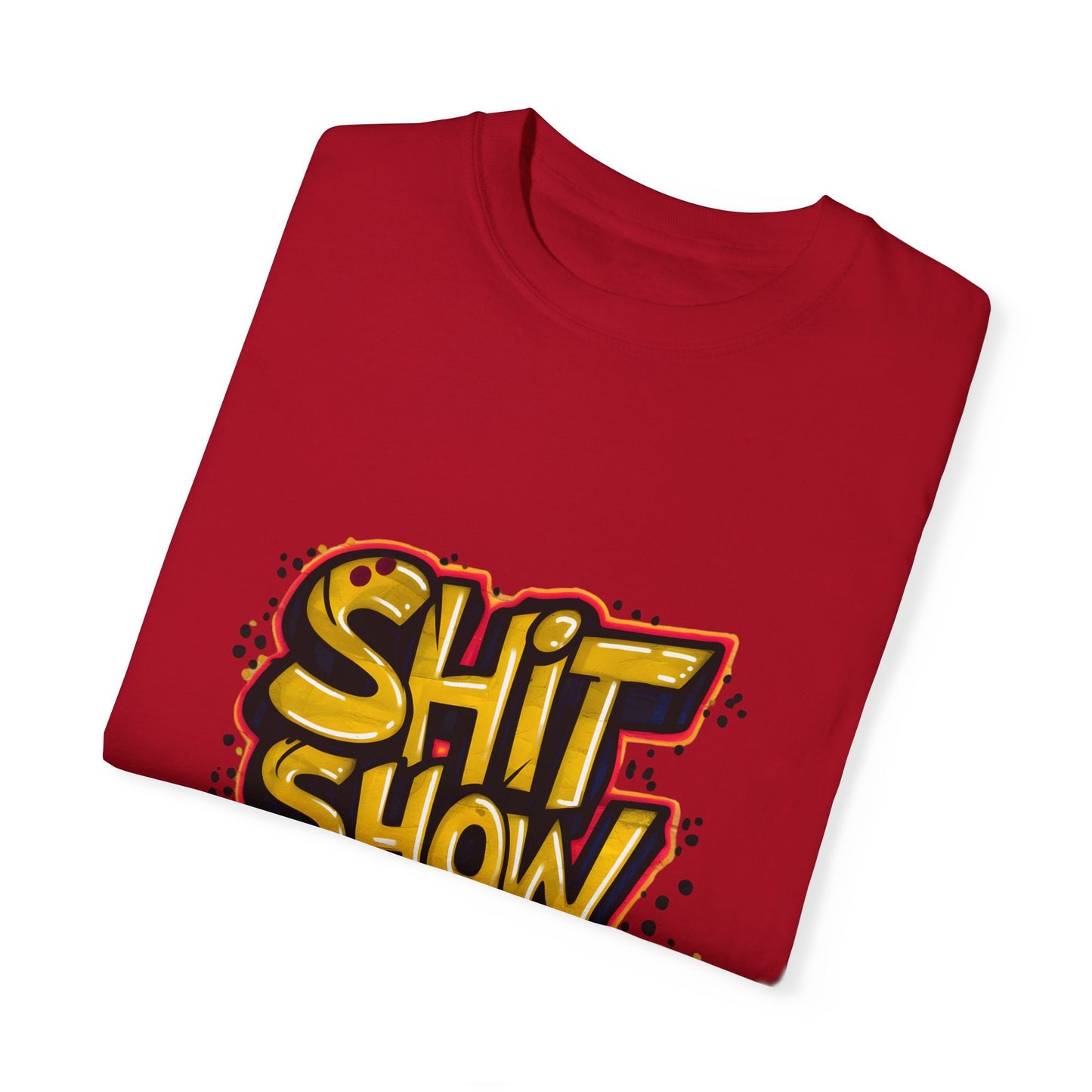 Shit Show Supervisor Urban Sarcastic Graphic Unisex Garment Dyed T-shirt Cotton Funny Humorous Graphic Soft Premium Unisex Men Women Red T-shirt Birthday Gift-20