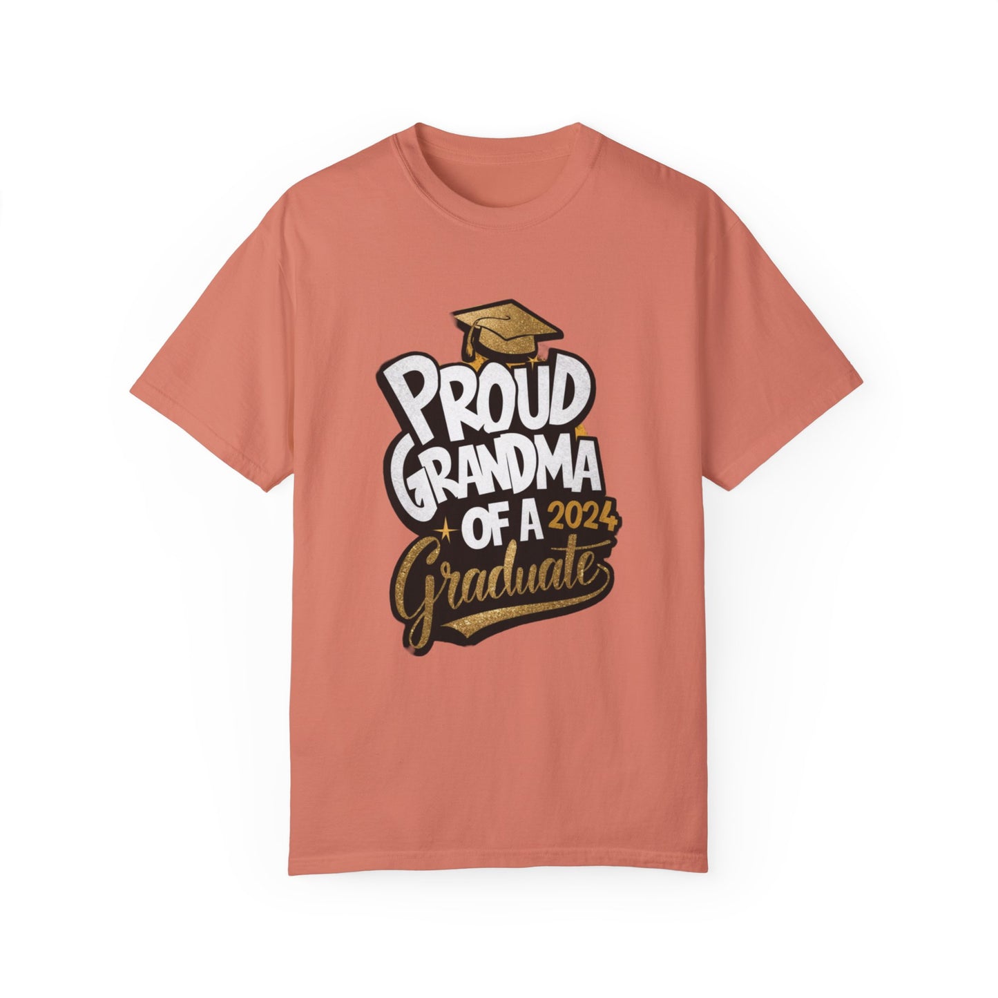 Proud of Grandma 2024 Graduate Unisex Garment-dyed T-shirt Cotton Funny Humorous Graphic Soft Premium Unisex Men Women Terracotta T-shirt Birthday Gift-14