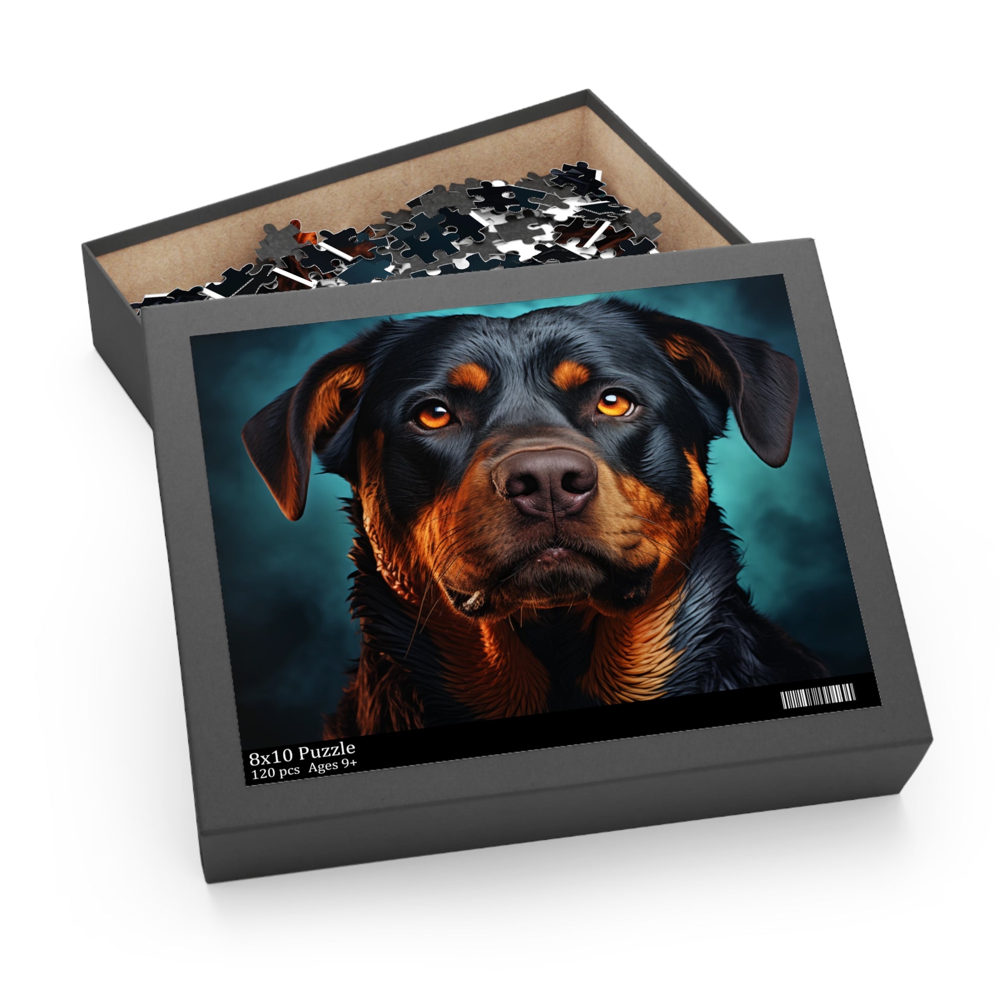 Watercolor Rottweiler Dog Jigsaw Puzzle Oil Paint for Boys, Girls, Kids Adult Birthday Business Jigsaw Puzzle Gift for Him Funny Humorous Indoor Outdoor Game Gift For Her Online-6