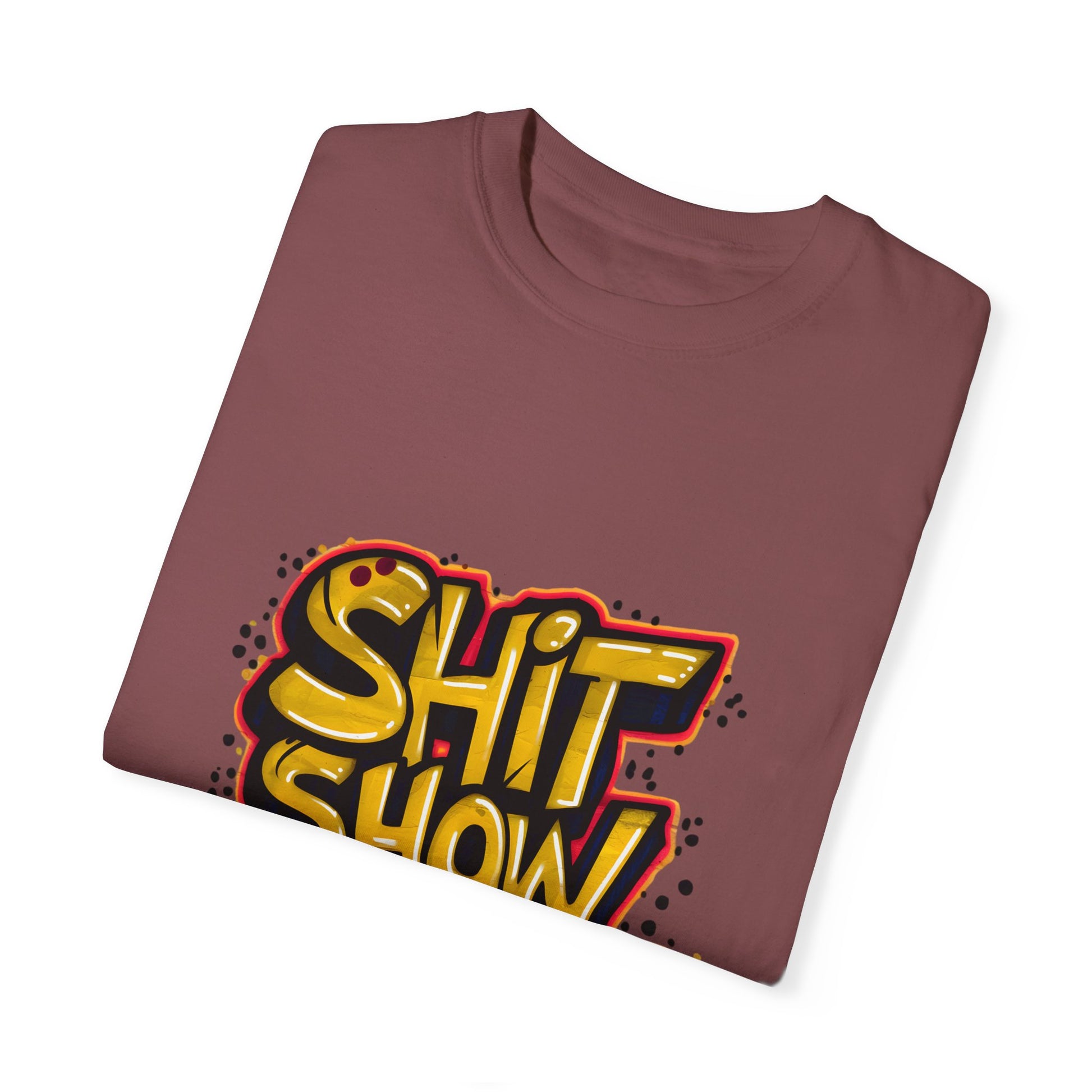 Shit Show Supervisor Urban Sarcastic Graphic Unisex Garment Dyed T-shirt Cotton Funny Humorous Graphic Soft Premium Unisex Men Women Brick T-shirt Birthday Gift-29