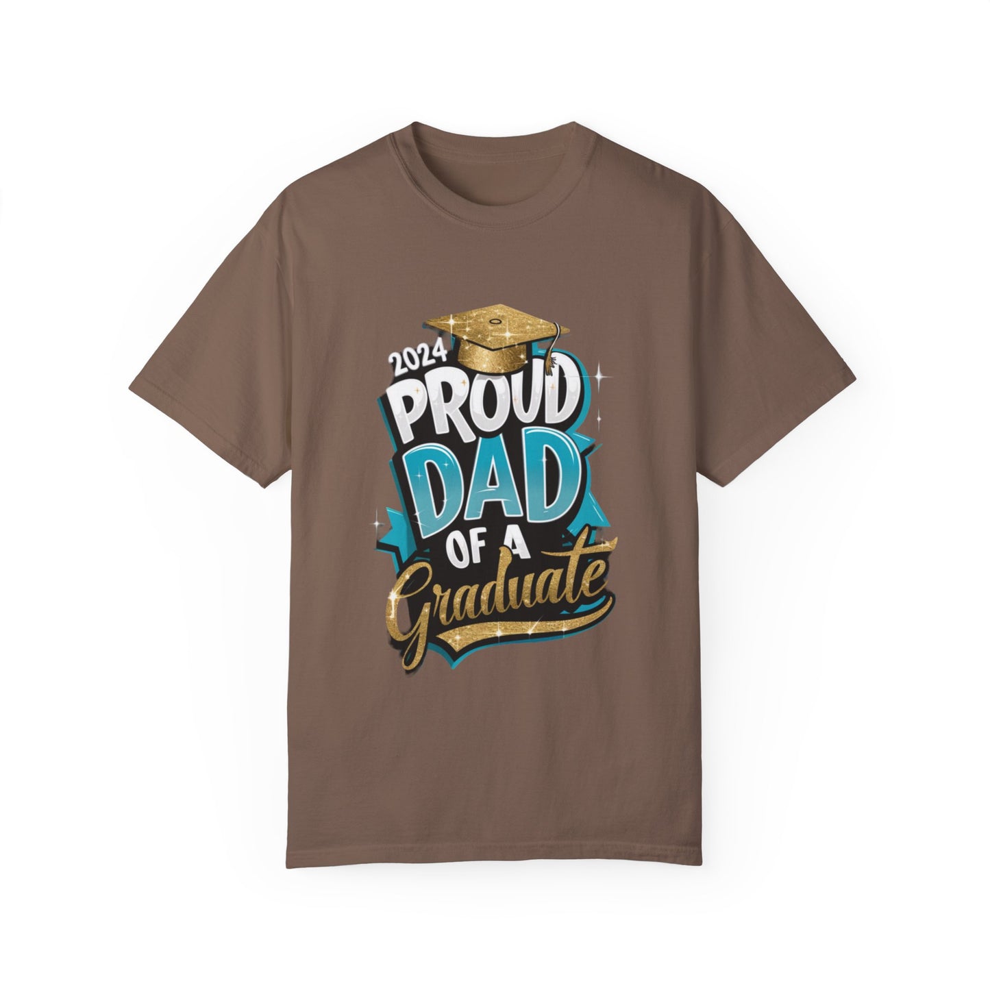 Proud Dad of a 2024 Graduate Unisex Garment-dyed T-shirt Cotton Funny Humorous Graphic Soft Premium Unisex Men Women Espresso T-shirt Birthday Gift-15