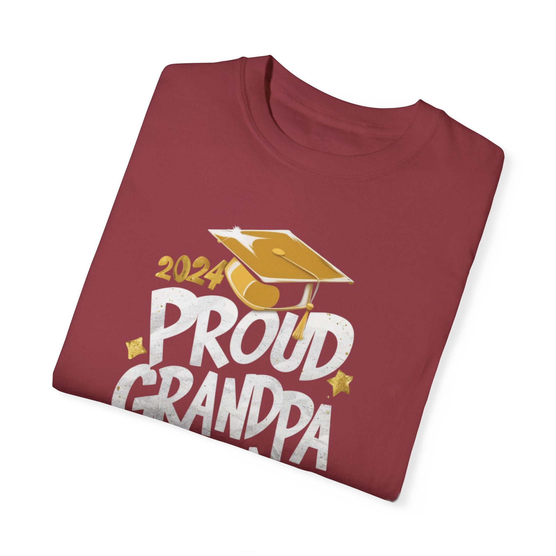 Proud Grandpa of a 2024 Graduate Unisex Garment-dyed T-shirt Cotton Funny Humorous Graphic Soft Premium Unisex Men Women Chili T-shirt Birthday Gift-35