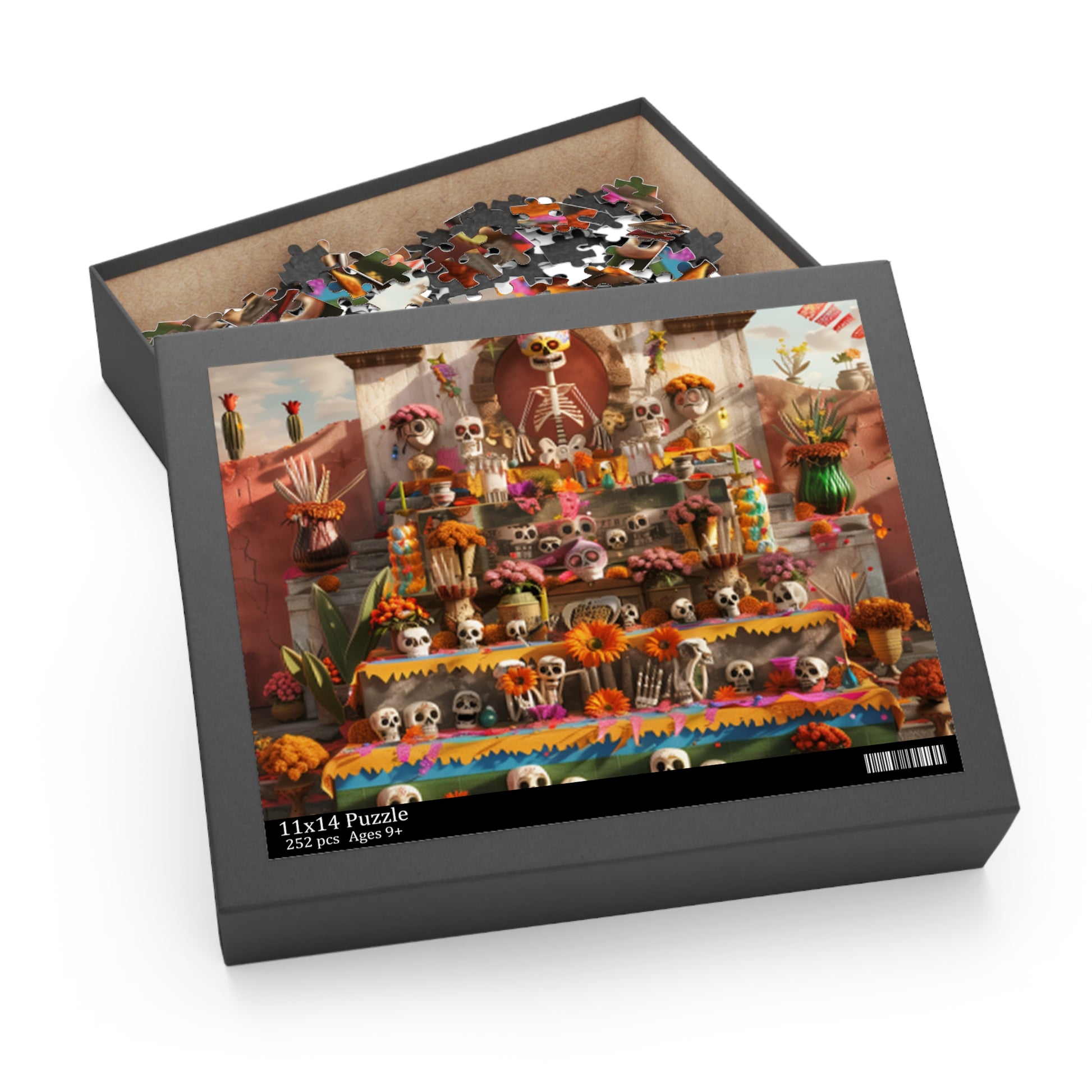 Mexican Art Day of the Dead Día de Muertos Jigsaw Puzzle Adult Birthday Business Jigsaw Puzzle Gift for Him Funny Humorous Indoor Outdoor Game Gift For Her Online-8