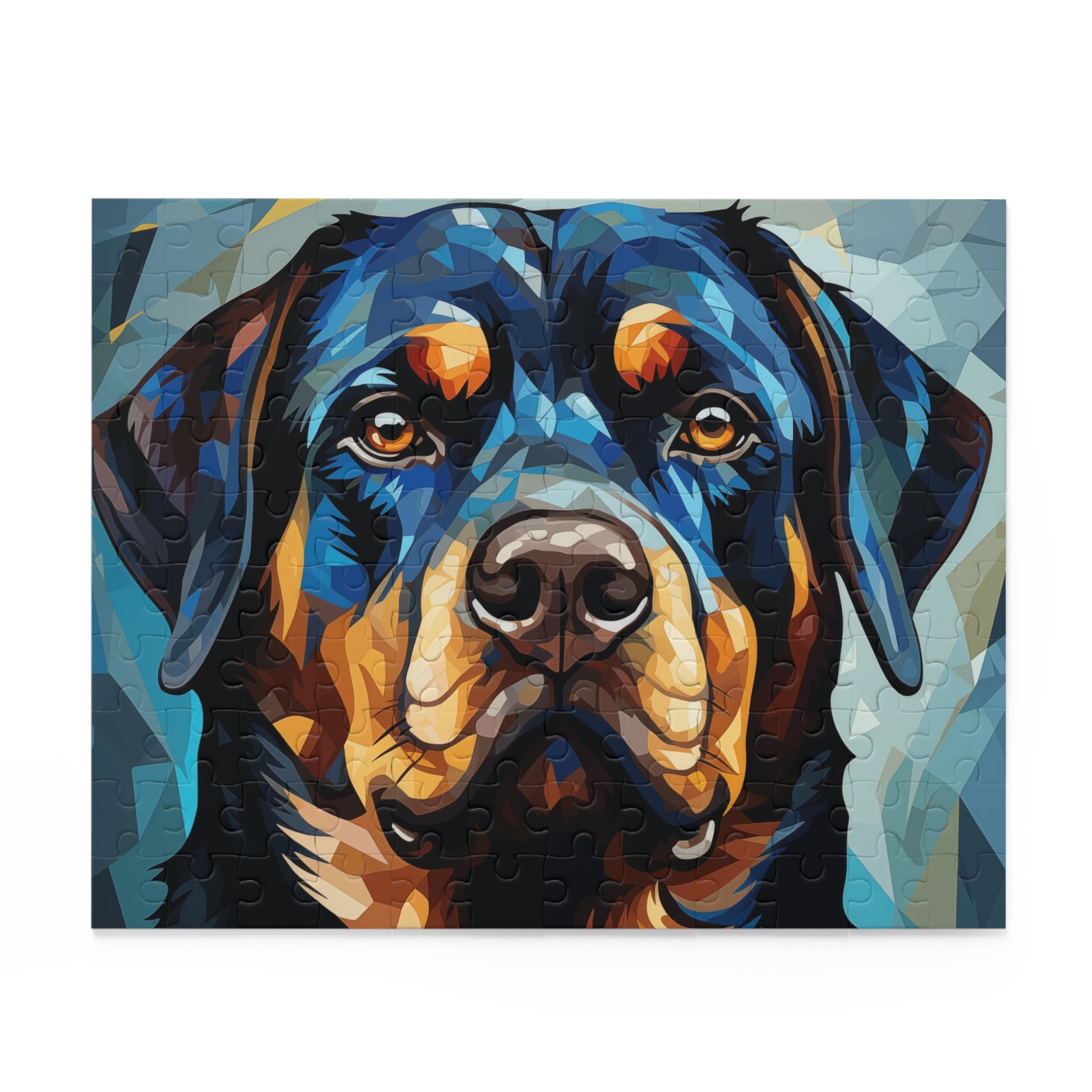 Vibrant Watercolor Rottweiler Dog Jigsaw Puzzle for Girls, Boys, Kids Adult Birthday Business Jigsaw Puzzle Gift for Him Funny Humorous Indoor Outdoor Game Gift For Her Online-2