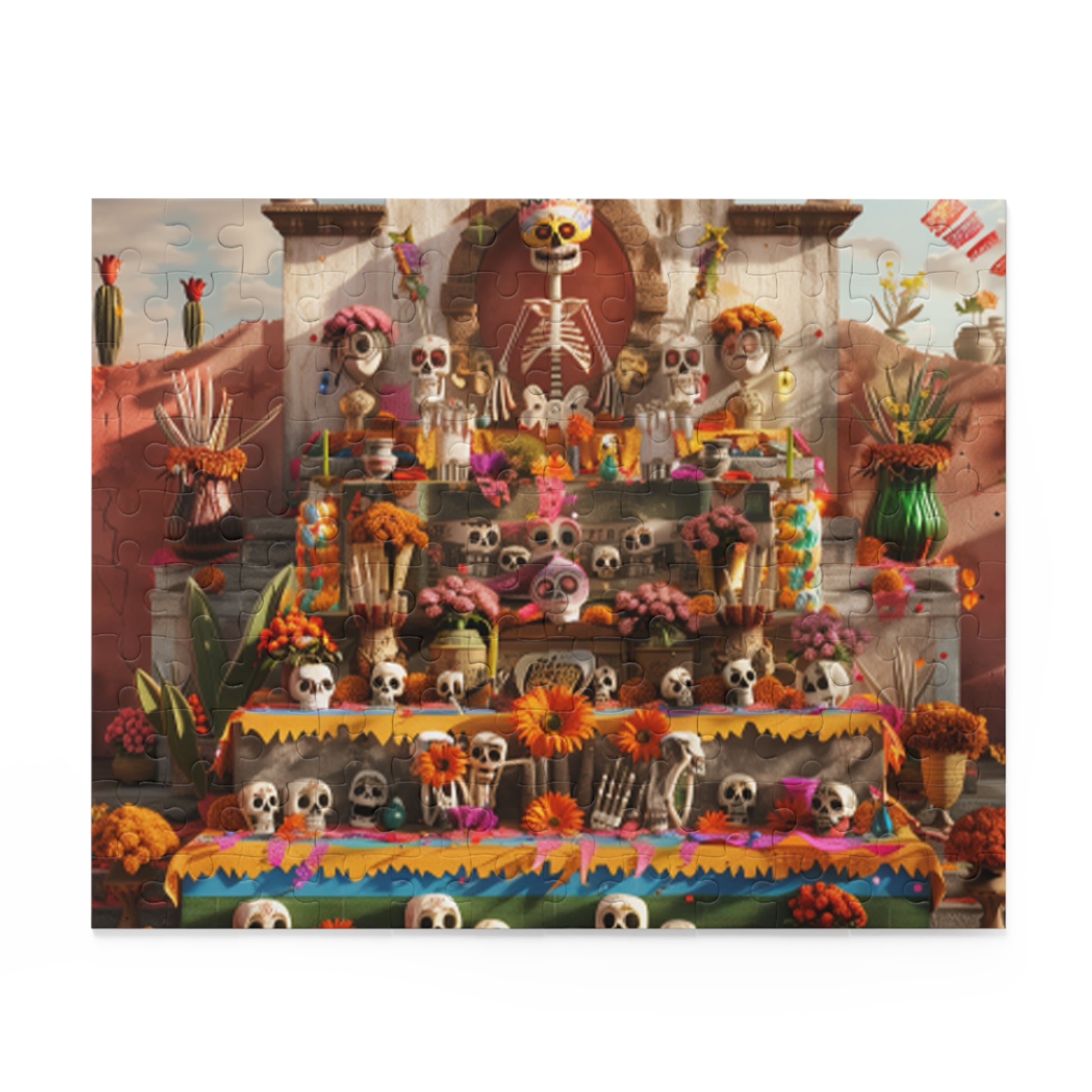 Mexican Art Day of the Dead Día de Muertos Jigsaw Puzzle Adult Birthday Business Jigsaw Puzzle Gift for Him Funny Humorous Indoor Outdoor Game Gift For Her Online-2