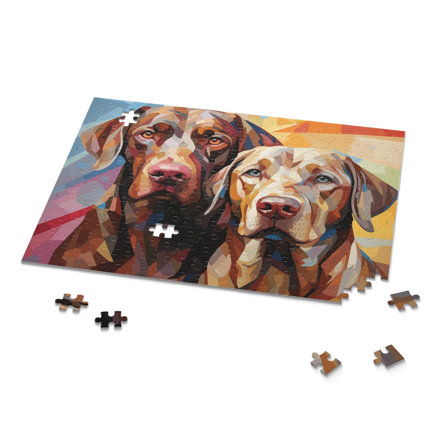Labrador Abstract Watercolor Dog Vibrant Jigsaw Puzzle for Girls, Boys, Kids Adult Birthday Business Jigsaw Puzzle Gift for Him Funny Humorous Indoor Outdoor Game Gift For Her Online-9
