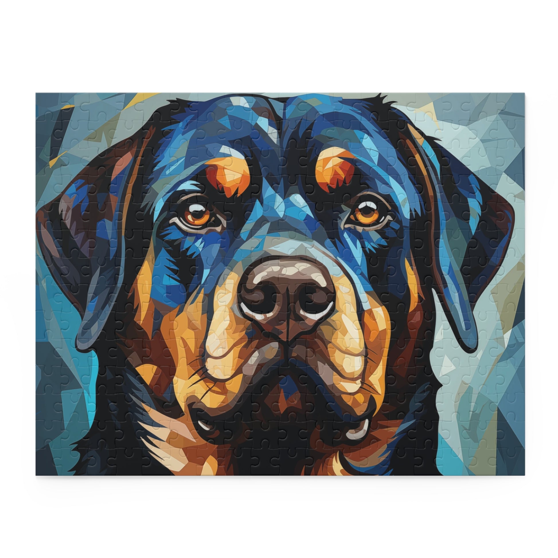 Vibrant Watercolor Rottweiler Dog Jigsaw Puzzle for Girls, Boys, Kids Adult Birthday Business Jigsaw Puzzle Gift for Him Funny Humorous Indoor Outdoor Game Gift For Her Online-3