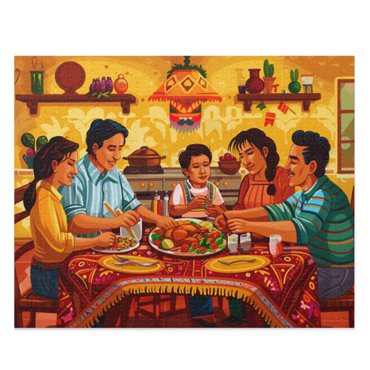 Mexican Family Member Sitting Retro Art Jigsaw Puzzle Adult Birthday Business Jigsaw Puzzle Gift for Him Funny Humorous Indoor Outdoor Game Gift For Her Online-1