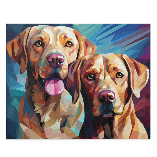 Labrador Dog Watercolor Vibrant Jigsaw Puzzle for Boys, Girls, Kids Adult Birthday Business Jigsaw Puzzle Gift for Him Funny Humorous Indoor Outdoor Game Gift For Her Online-1