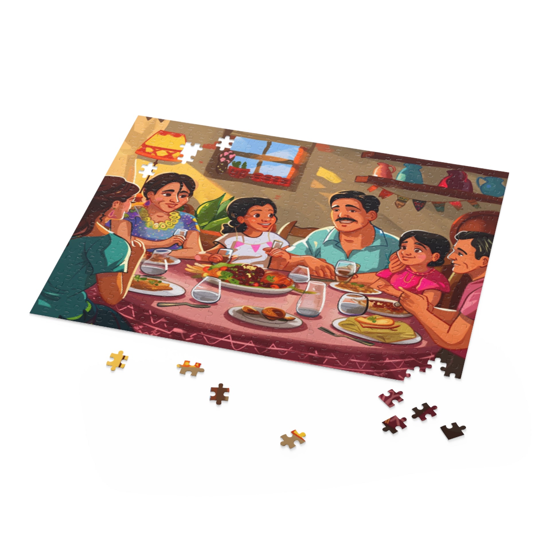 Mexican Art Family Retro Jigsaw Puzzle Adult Birthday Business Jigsaw Puzzle Gift for Him Funny Humorous Indoor Outdoor Game Gift For Her Online-5