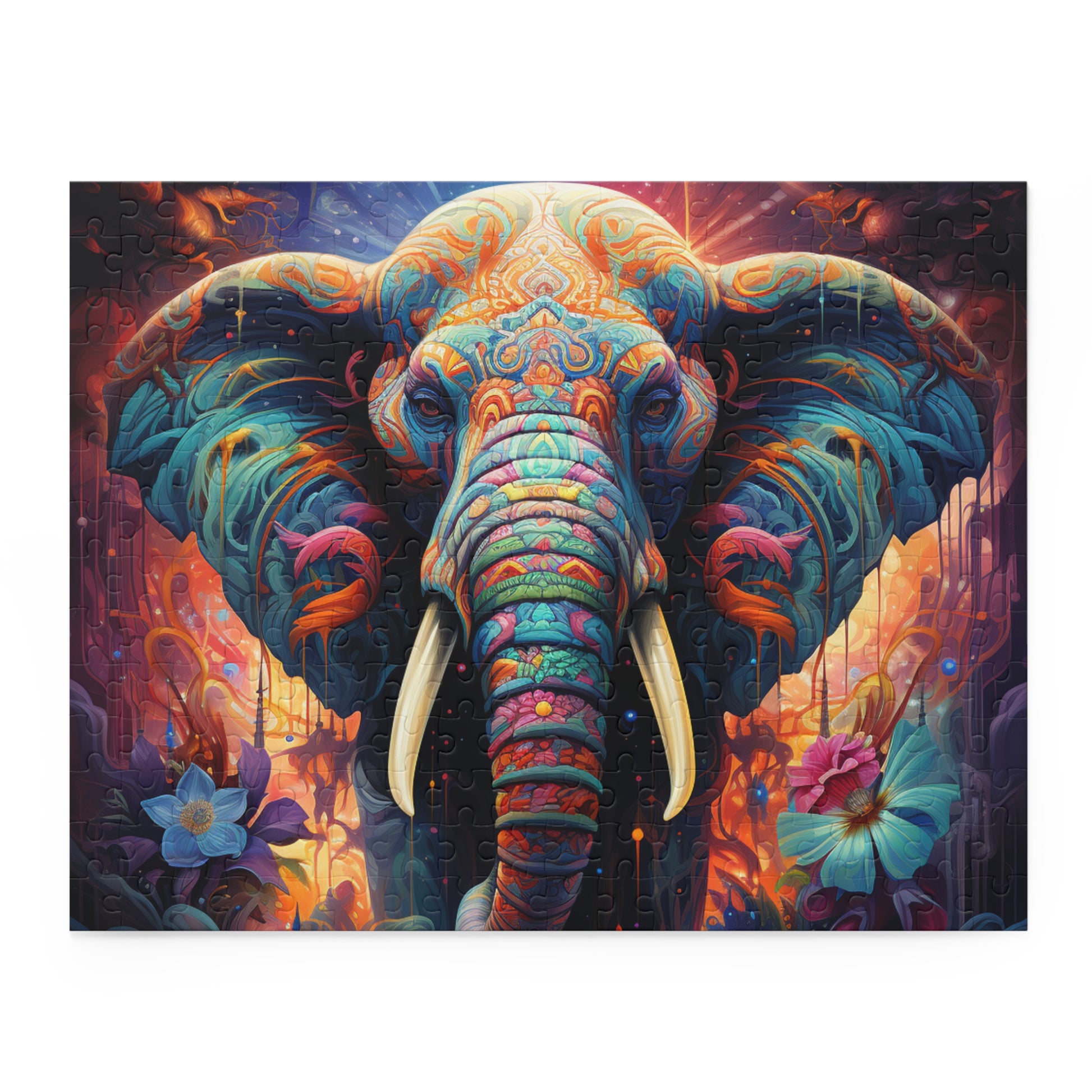 Abstract Elephant Jigsaw Puzzle for Boys, Girls, Kids Adult Birthday Business Jigsaw Puzzle Gift for Him Funny Humorous Indoor Outdoor Game Gift For Her Online-3