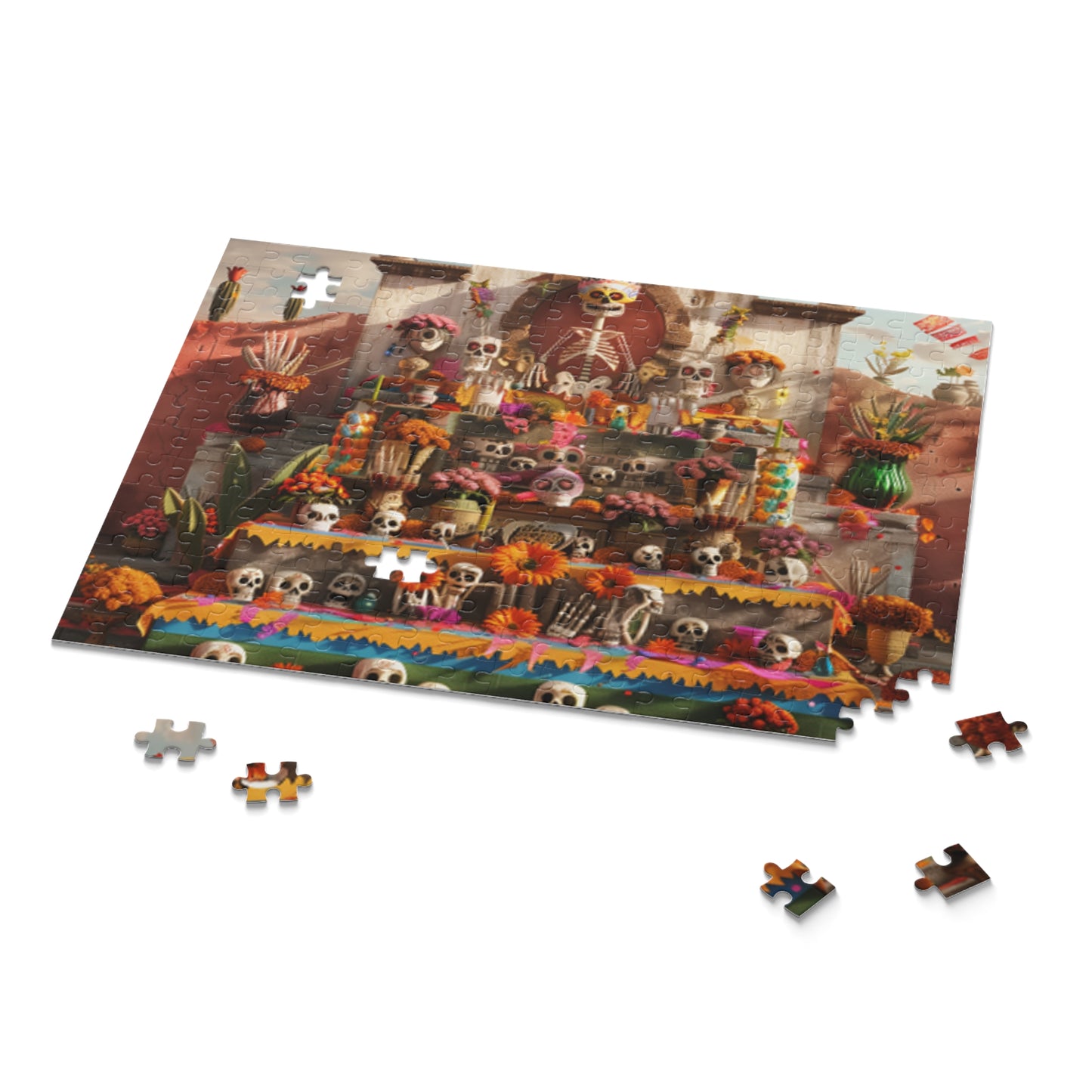 Mexican Art Day of the Dead Día de Muertos Jigsaw Puzzle Adult Birthday Business Jigsaw Puzzle Gift for Him Funny Humorous Indoor Outdoor Game Gift For Her Online-9