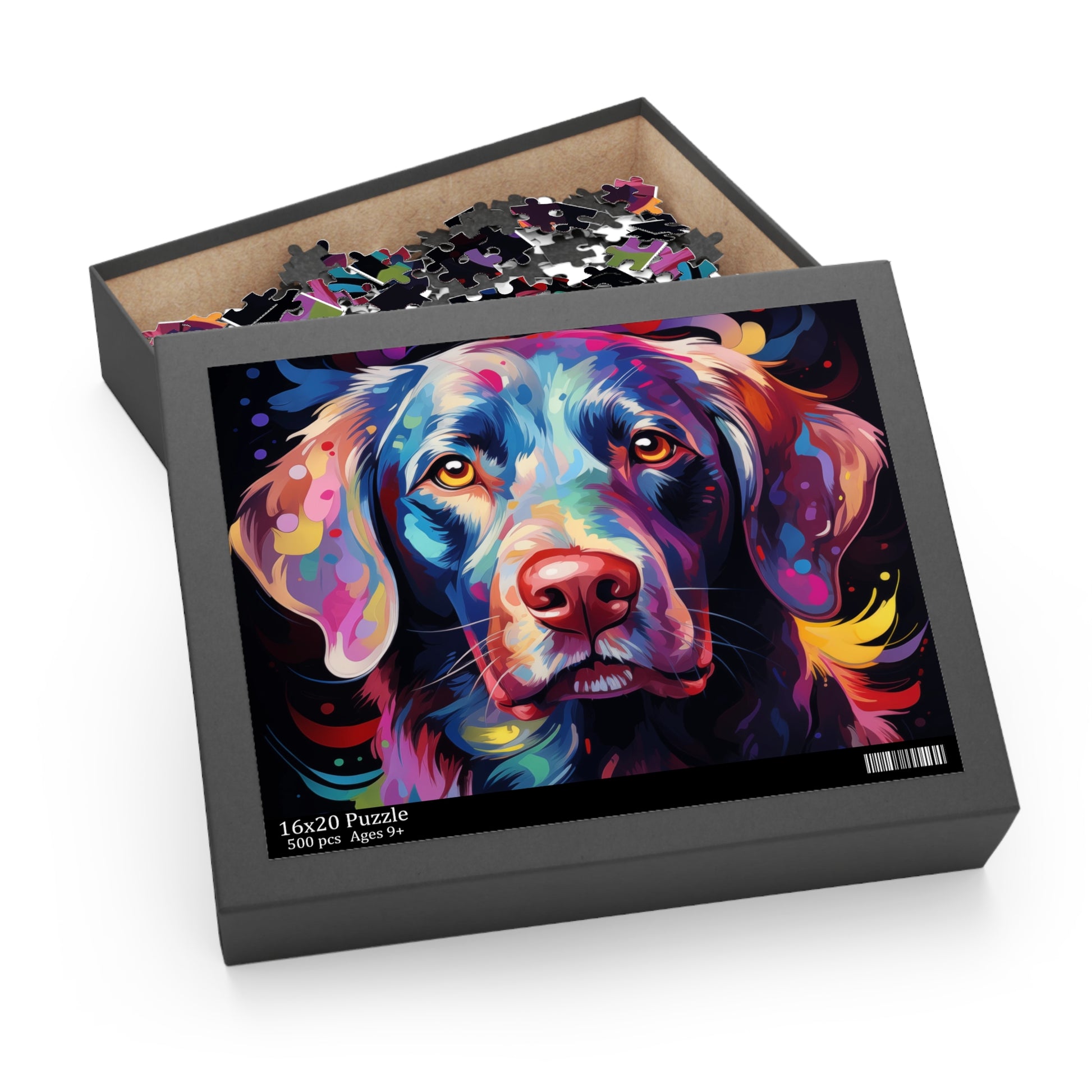 Vibrant Labrador Jigsaw Dog Puzzle for Boys, Girls, Kids Adult Birthday Business Jigsaw Puzzle Gift for Him Funny Humorous Indoor Outdoor Game Gift For Her Online-4