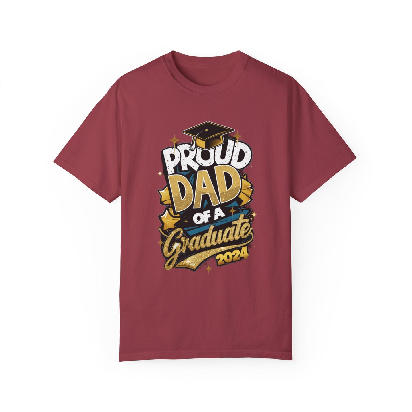 Proud Dad of a 2024 Graduate Unisex Garment-dyed T-shirt Cotton Funny Humorous Graphic Soft Premium Unisex Men Women Chili T-shirt Birthday Gift-7