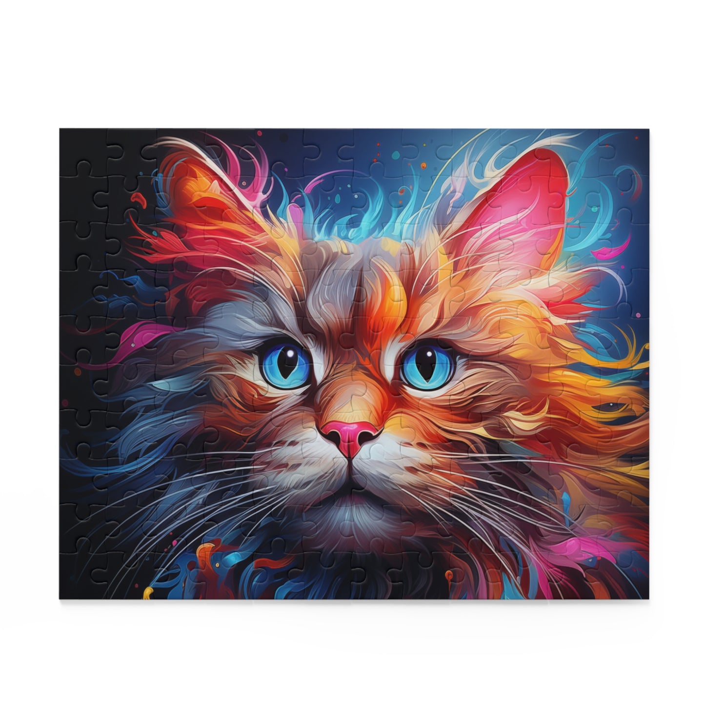 Abstract Cat Jigsaw Puzzle Adult Birthday Business Jigsaw Puzzle Gift for Him Funny Humorous Indoor Outdoor Game Gift For Her Online-2